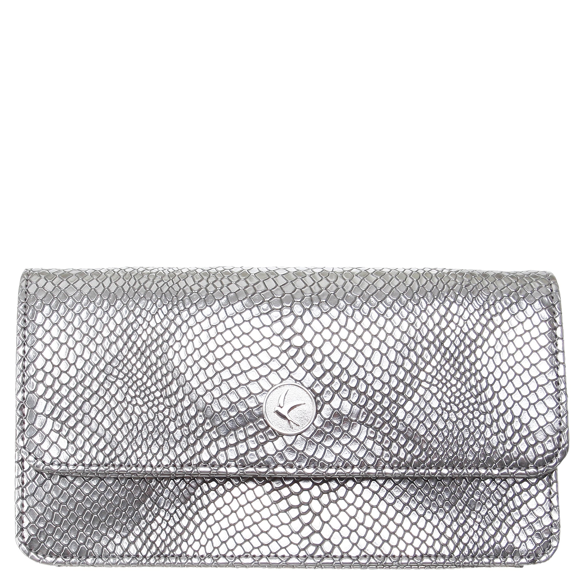 Sara Chain Wallet Purse - Silver, Svala