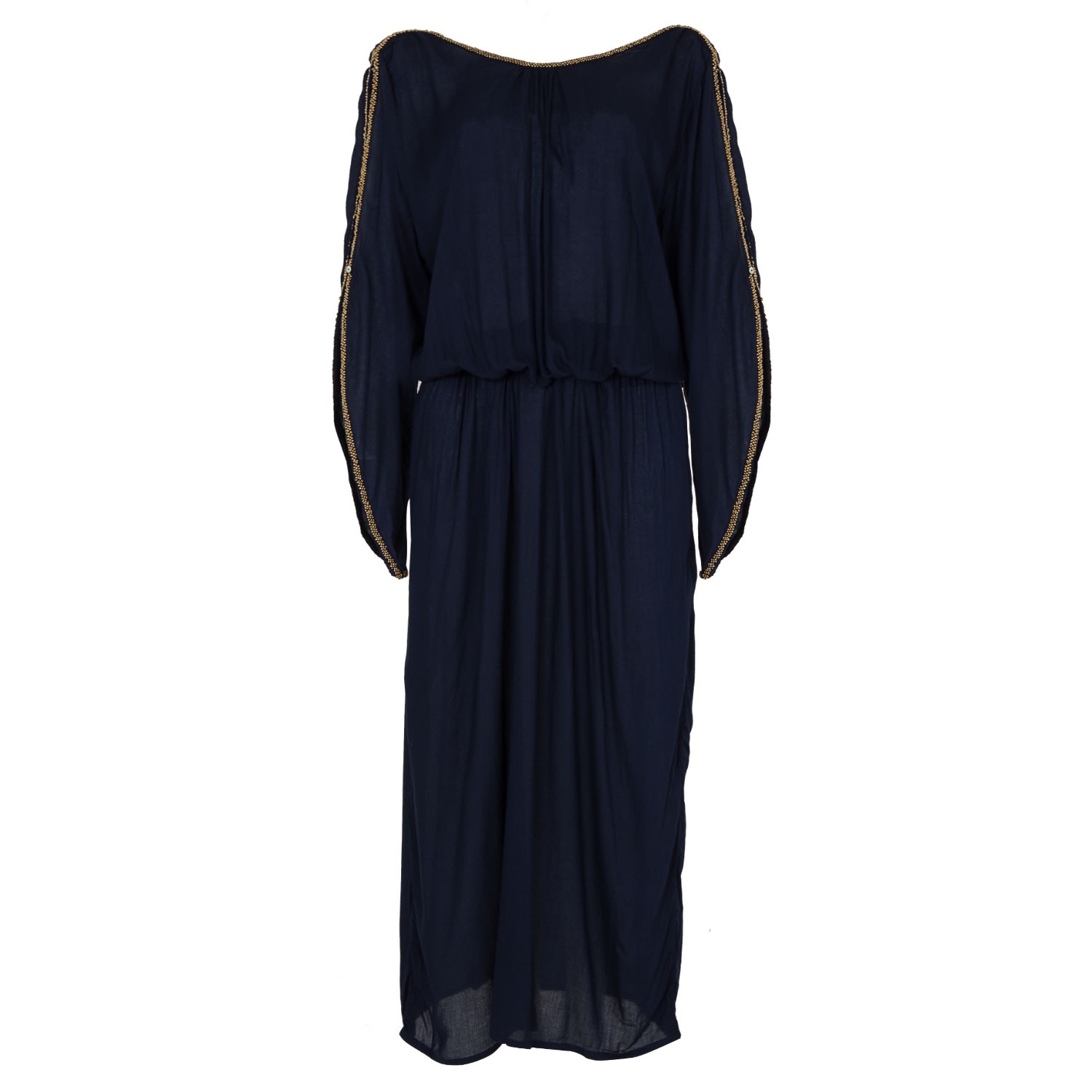 Women’s Blue The Aphrodite Maxi Kaftan Navy One Size House of Dharma