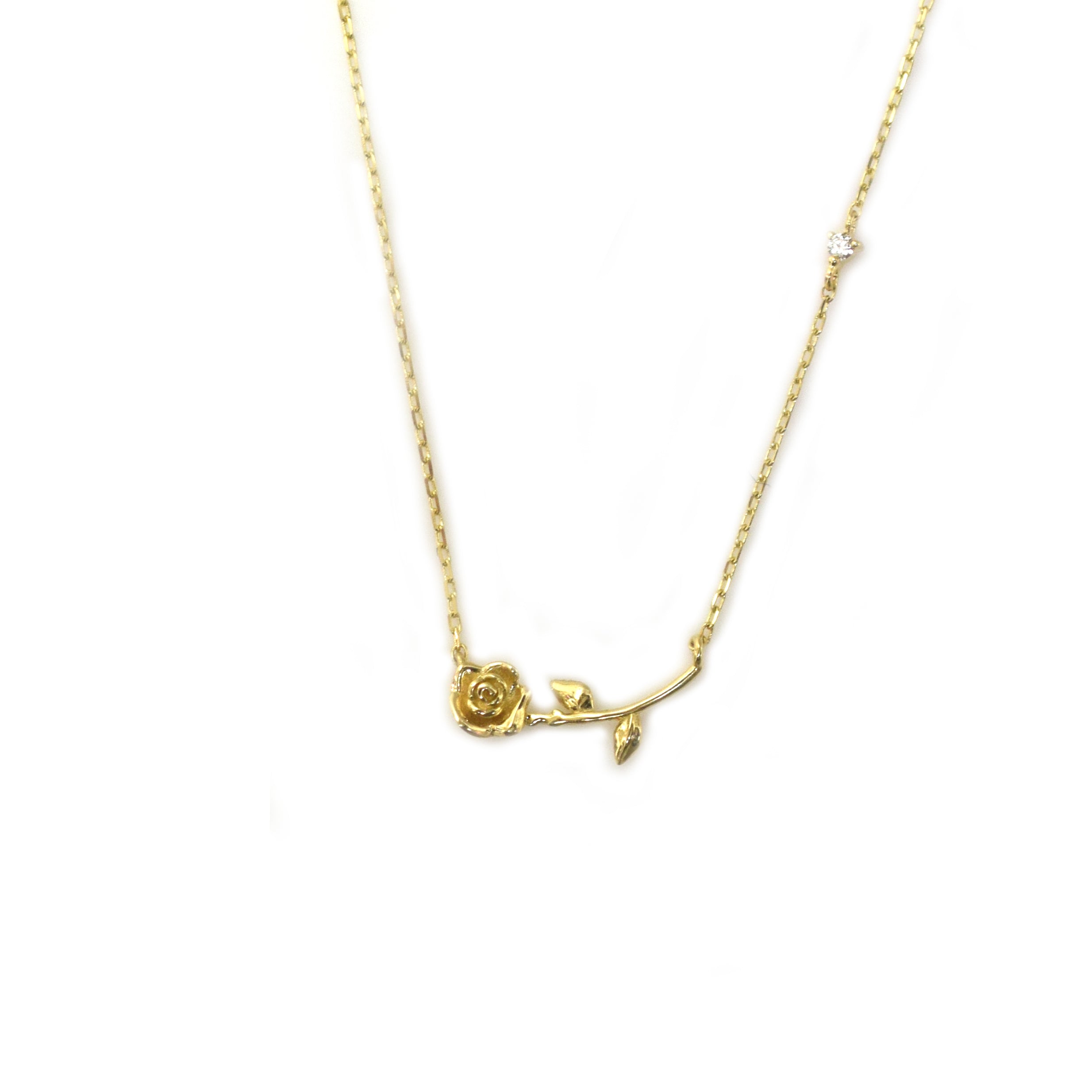 14k gold rose pendant deals
