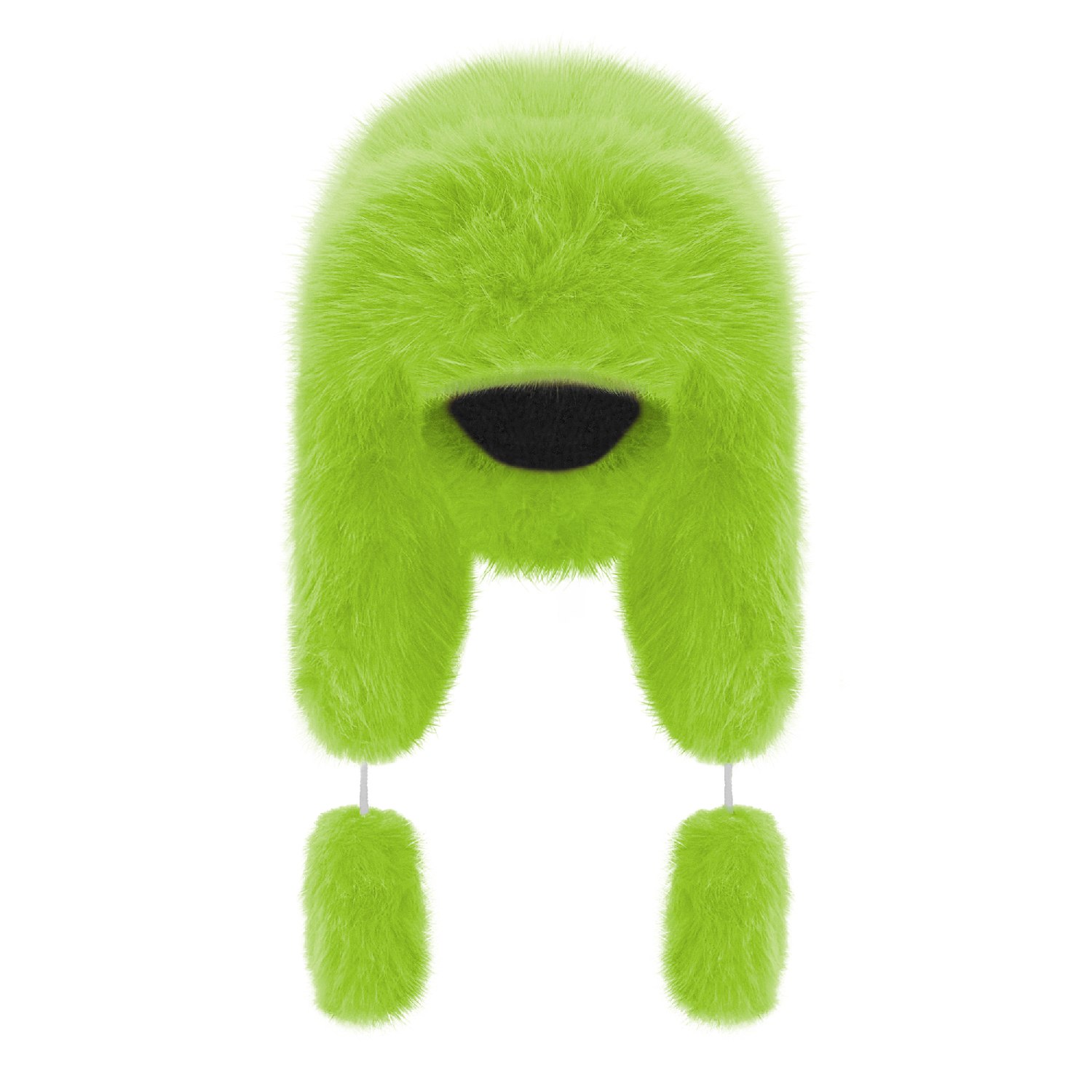 Monosuit Women's Yellow / Orange Fancy Poodle Faux Fur Hat Lime In Yellow/orange