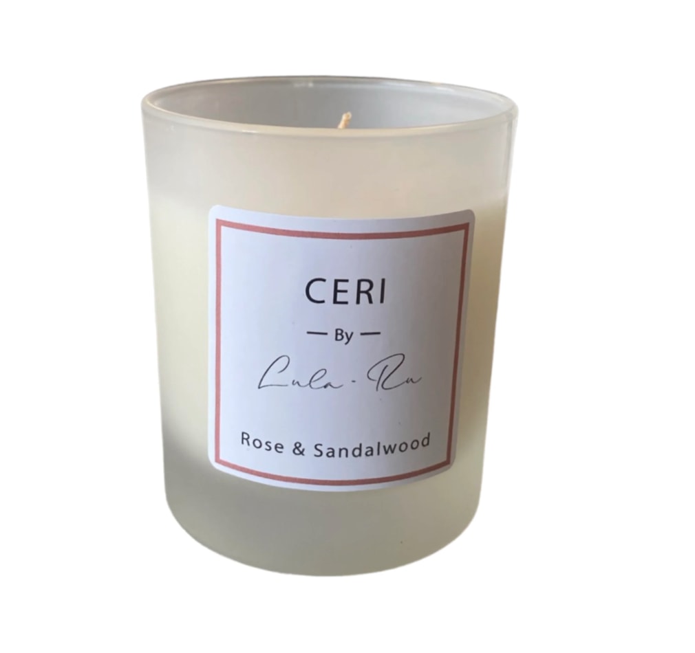 Neutrals Ceri Candle Rose Scent One Size Lula-Ru