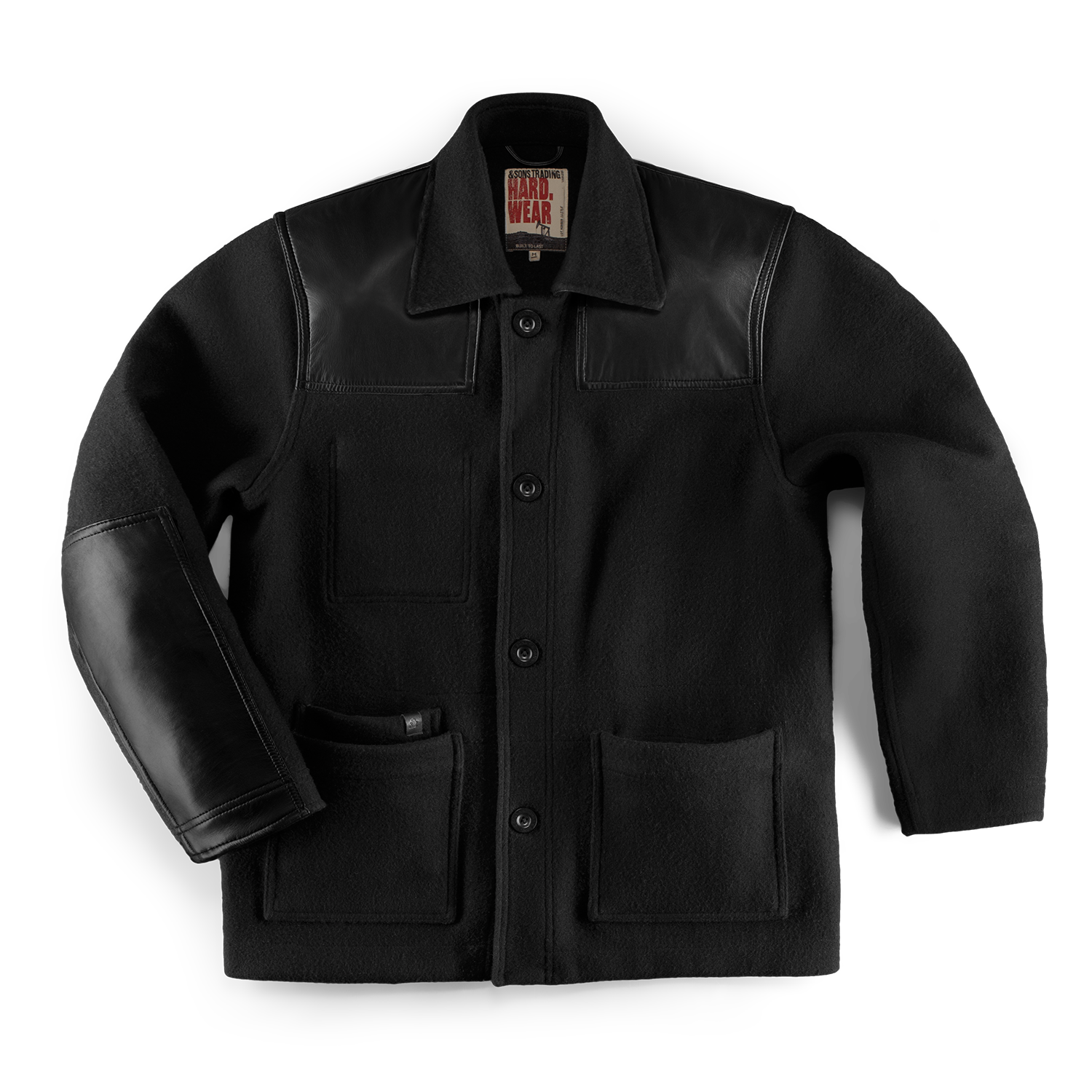 ジャケット・アウター BASISBROEK DONKEY BLACK size2 LEATHER-PANELLED DONKEY JACKET - BLACK | COS