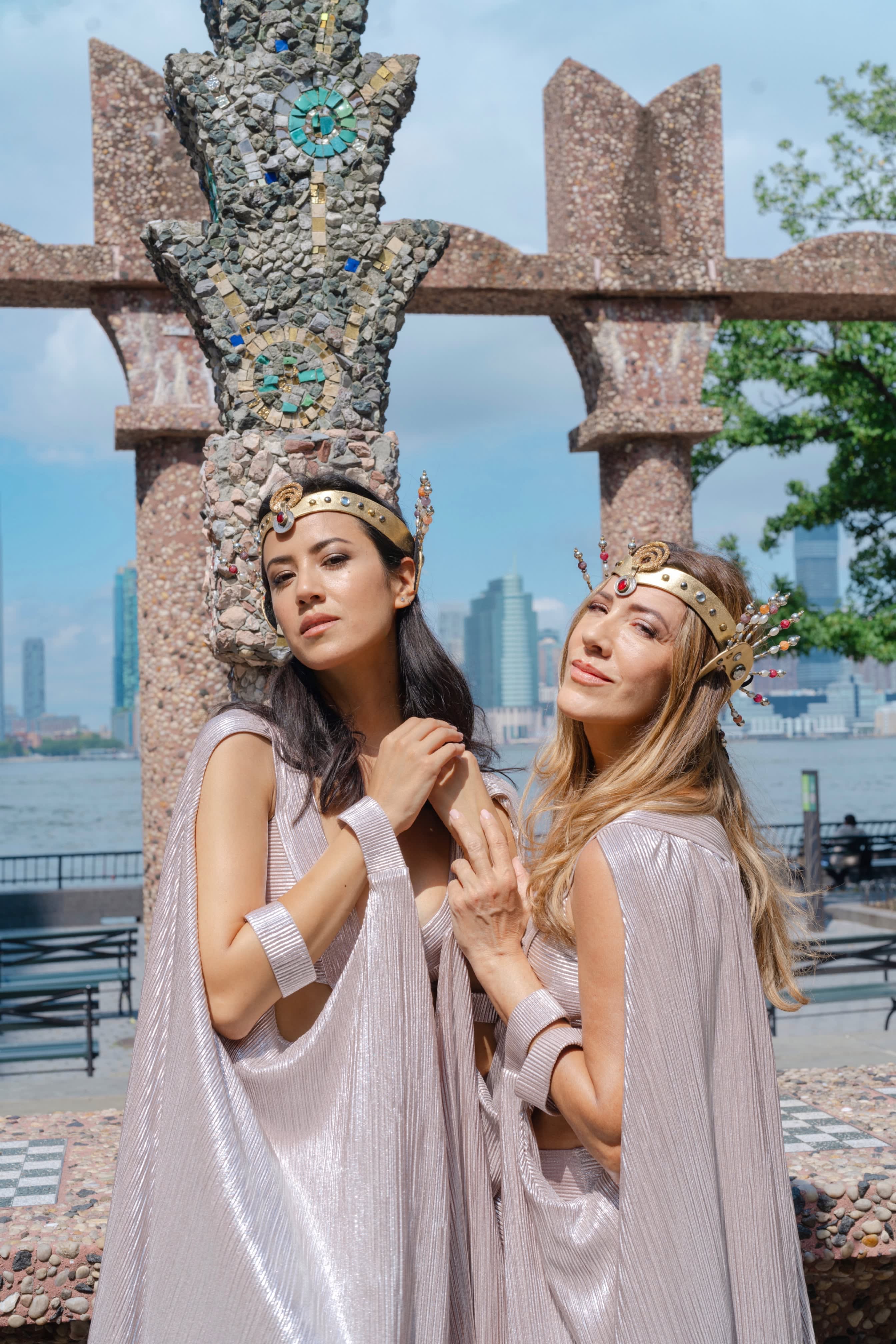 Lemuria Two Silver Metallic Bodysuit With Wings | HARMONIA NY 