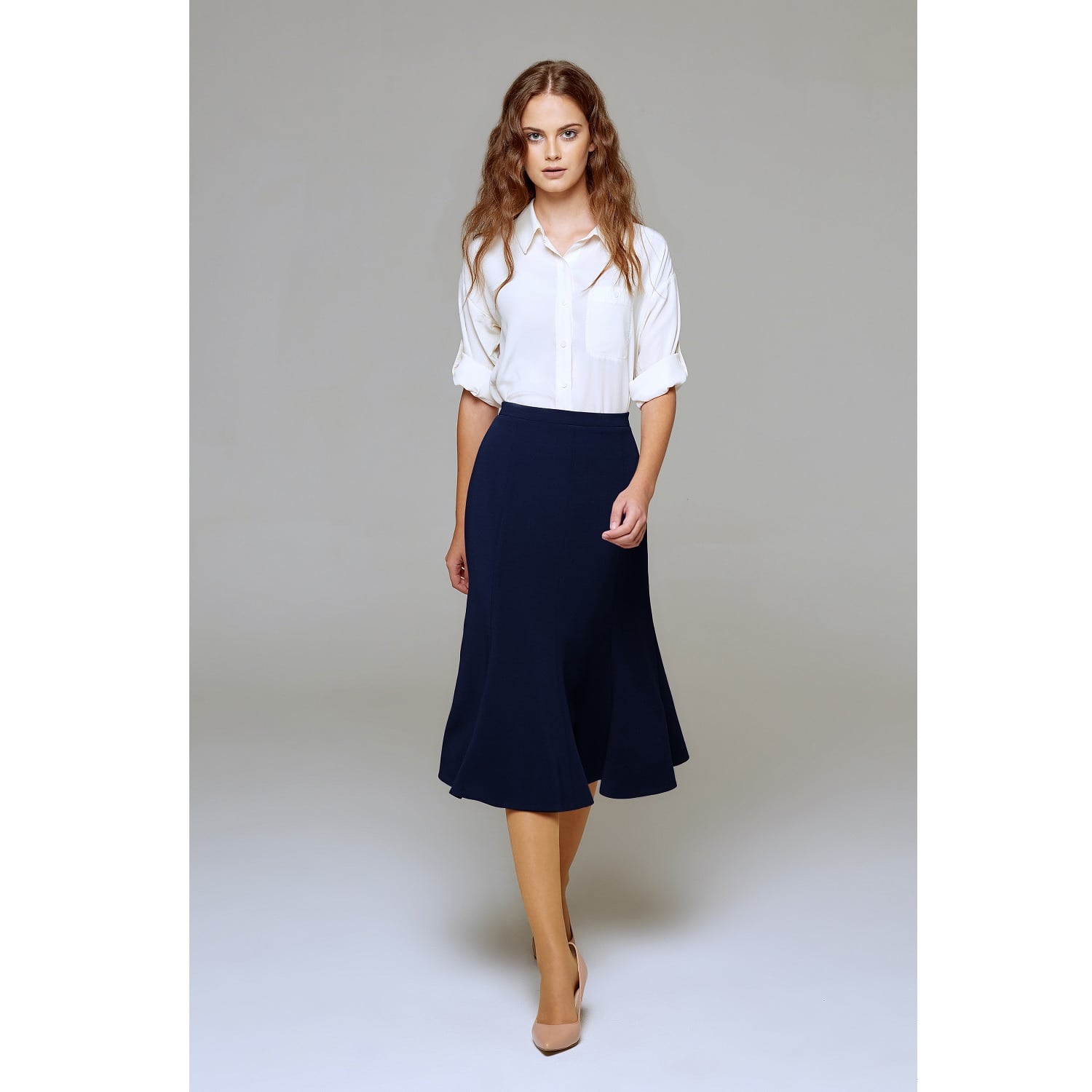 navy skirt