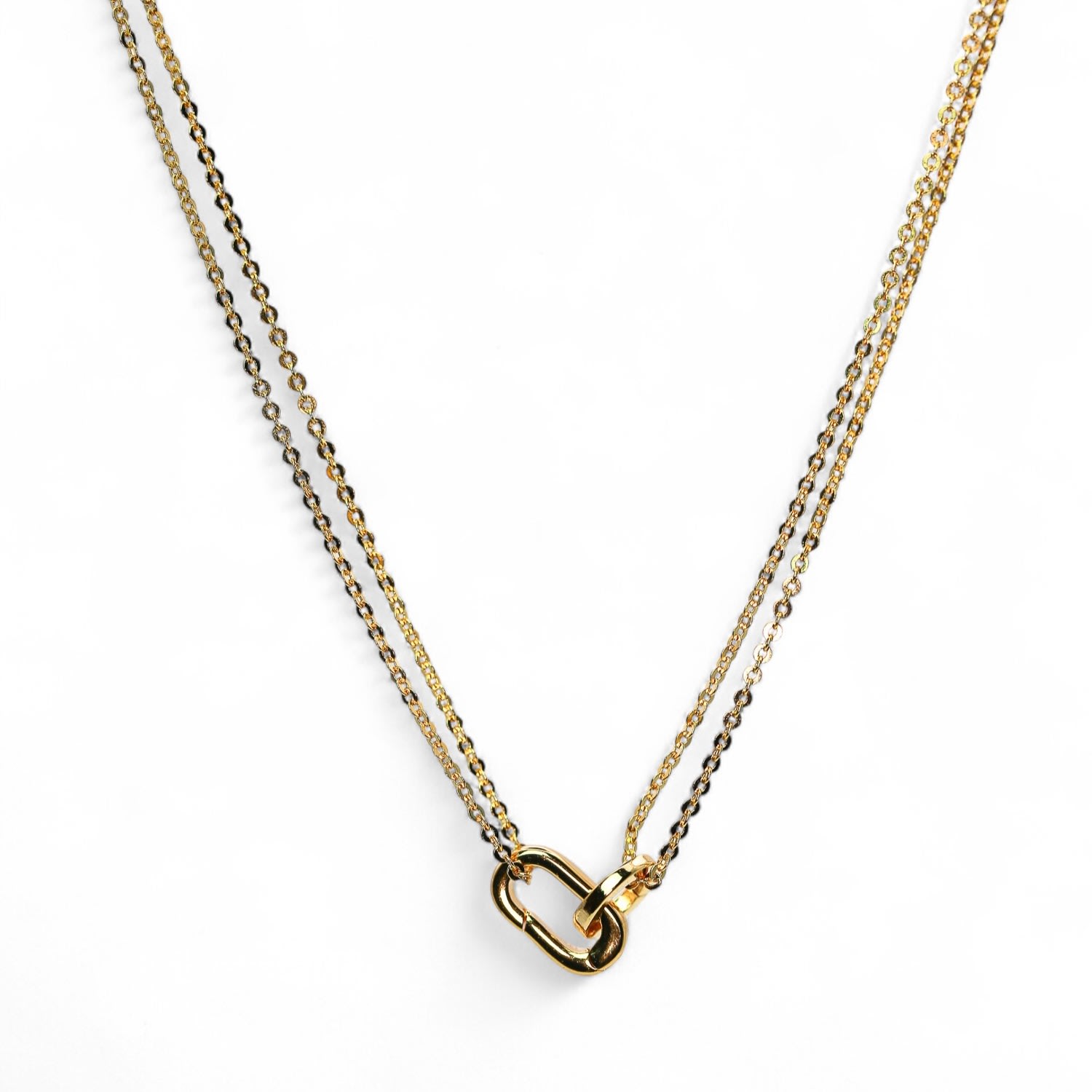Miss Cecilia Women's Gold Eternal Chain Link Necklace