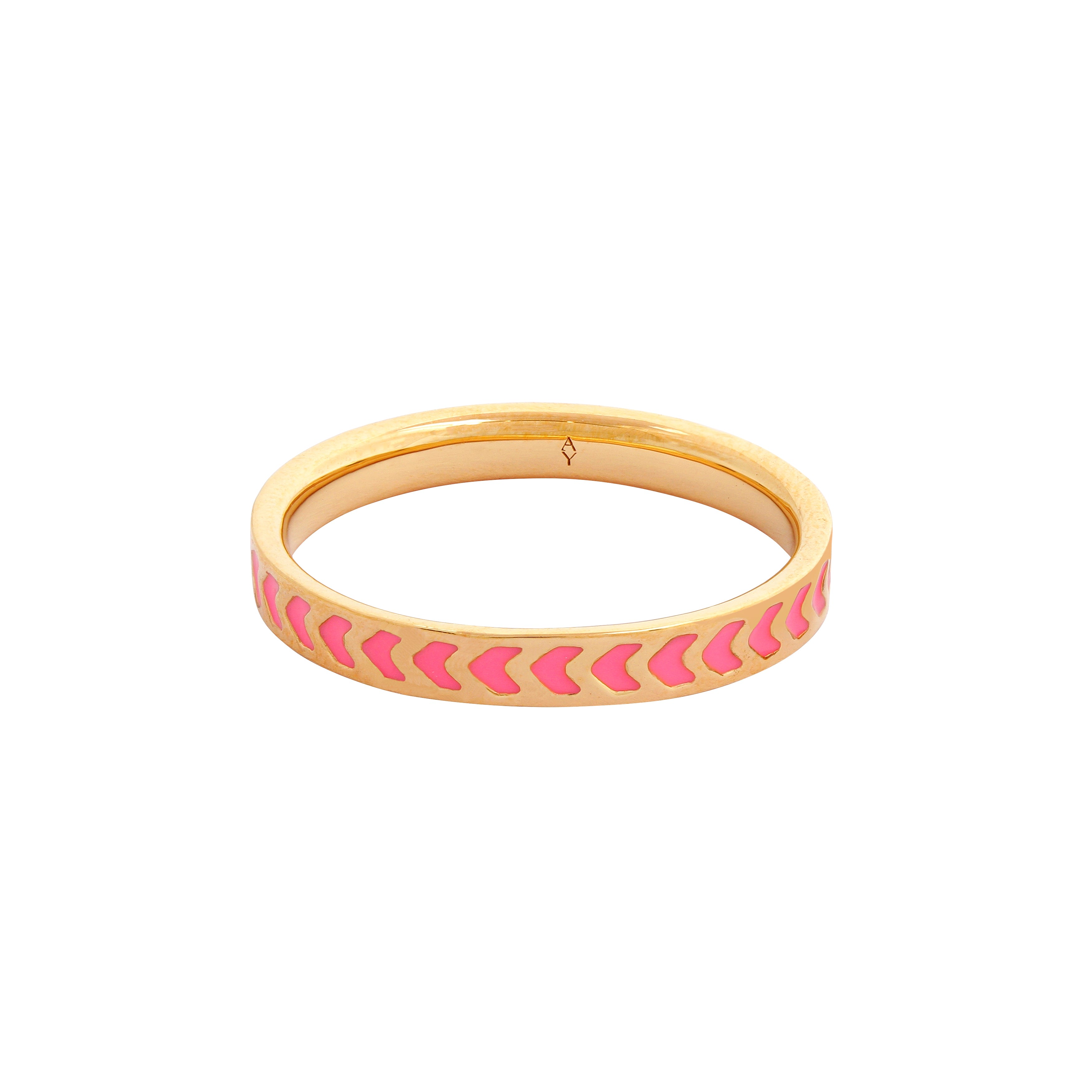 Women’s Pink / Purple / Gold Spark Enamel Ring Pink Après Youth