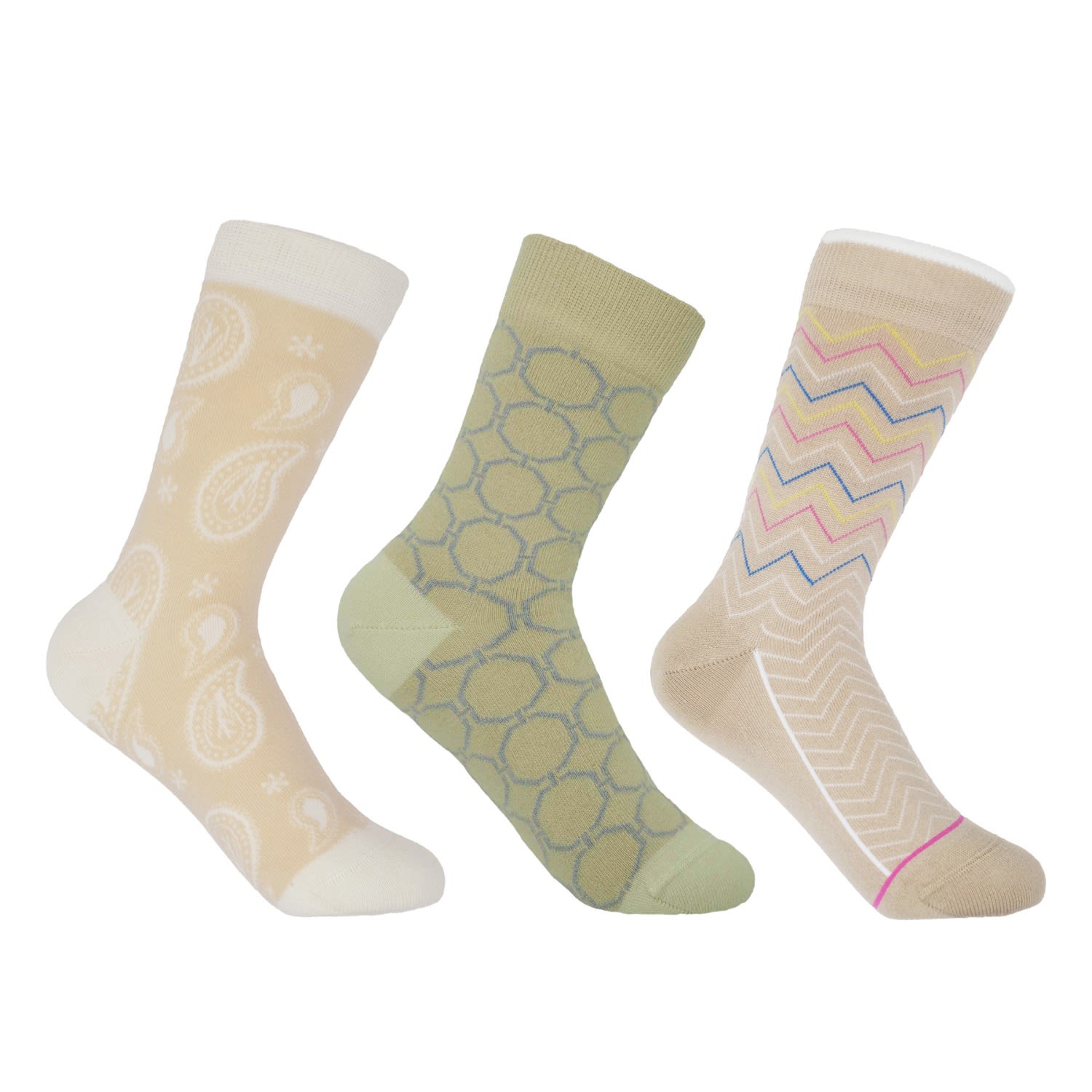 Peper Harow - Made In England Women's Luxury Sock Bundle - Beige In Beige