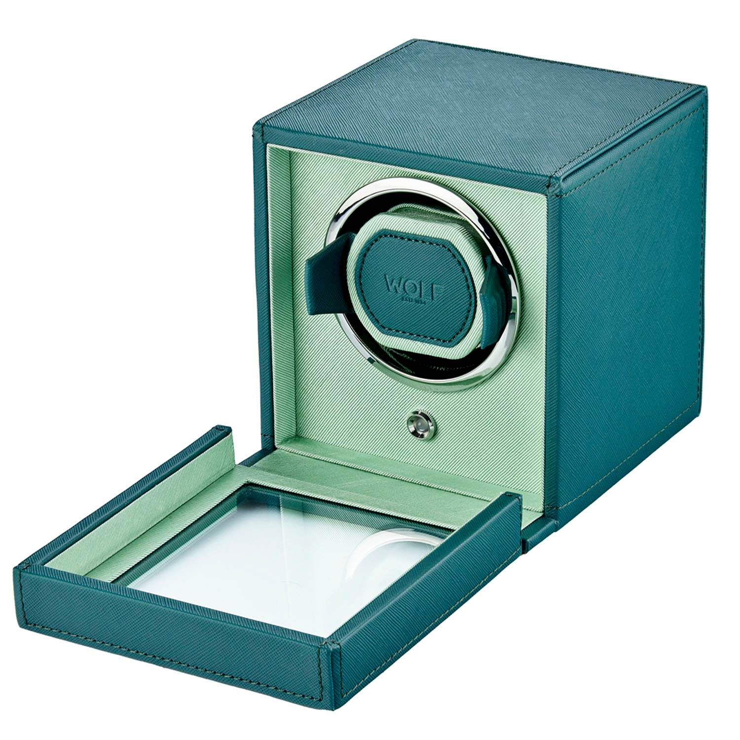 Blue Cub Seltzer Single Watch Winder - Seltzer Teal / Mint | Wolf