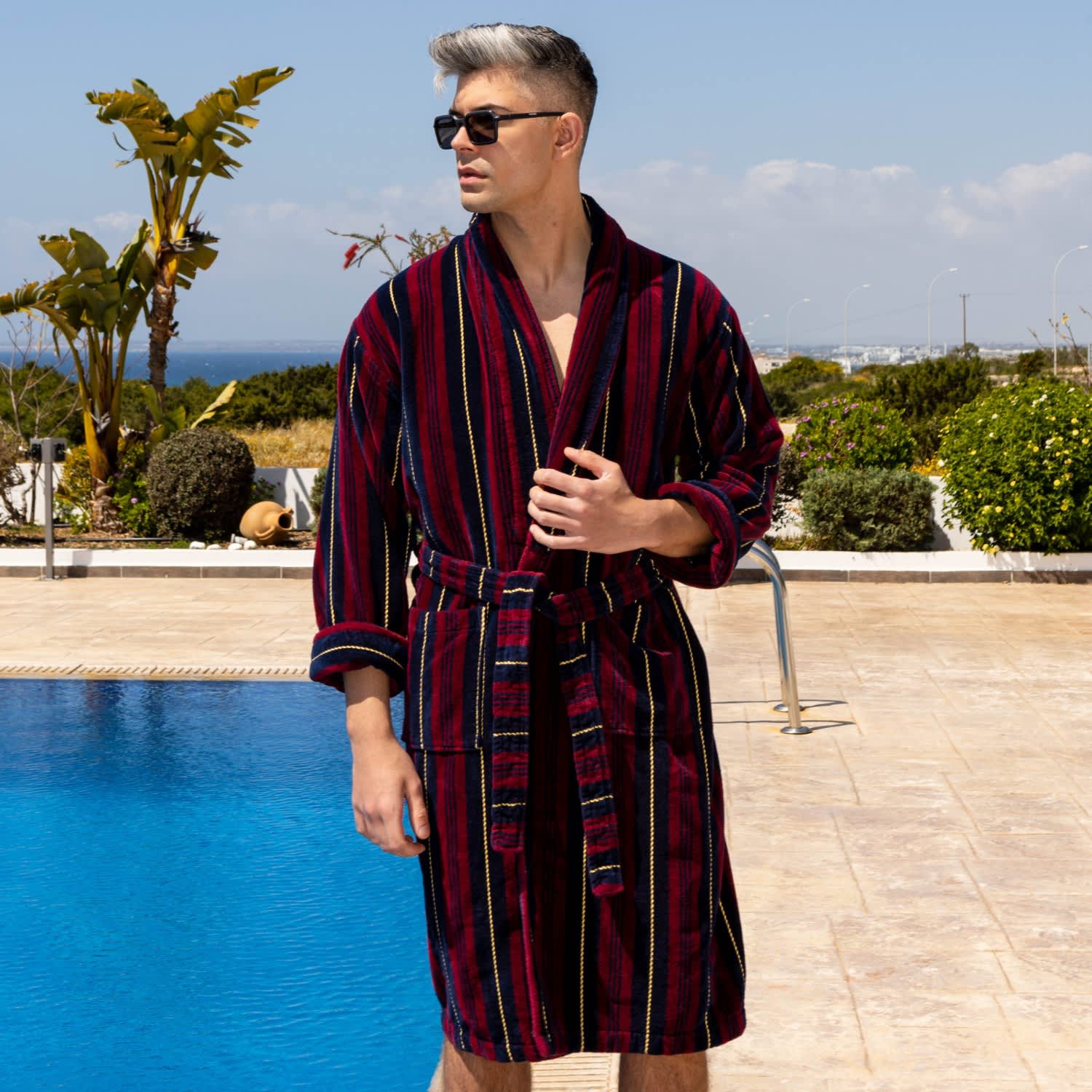 Men's Dressing Gown Marchand Multicolor | Bown Of | Wolf & Badger