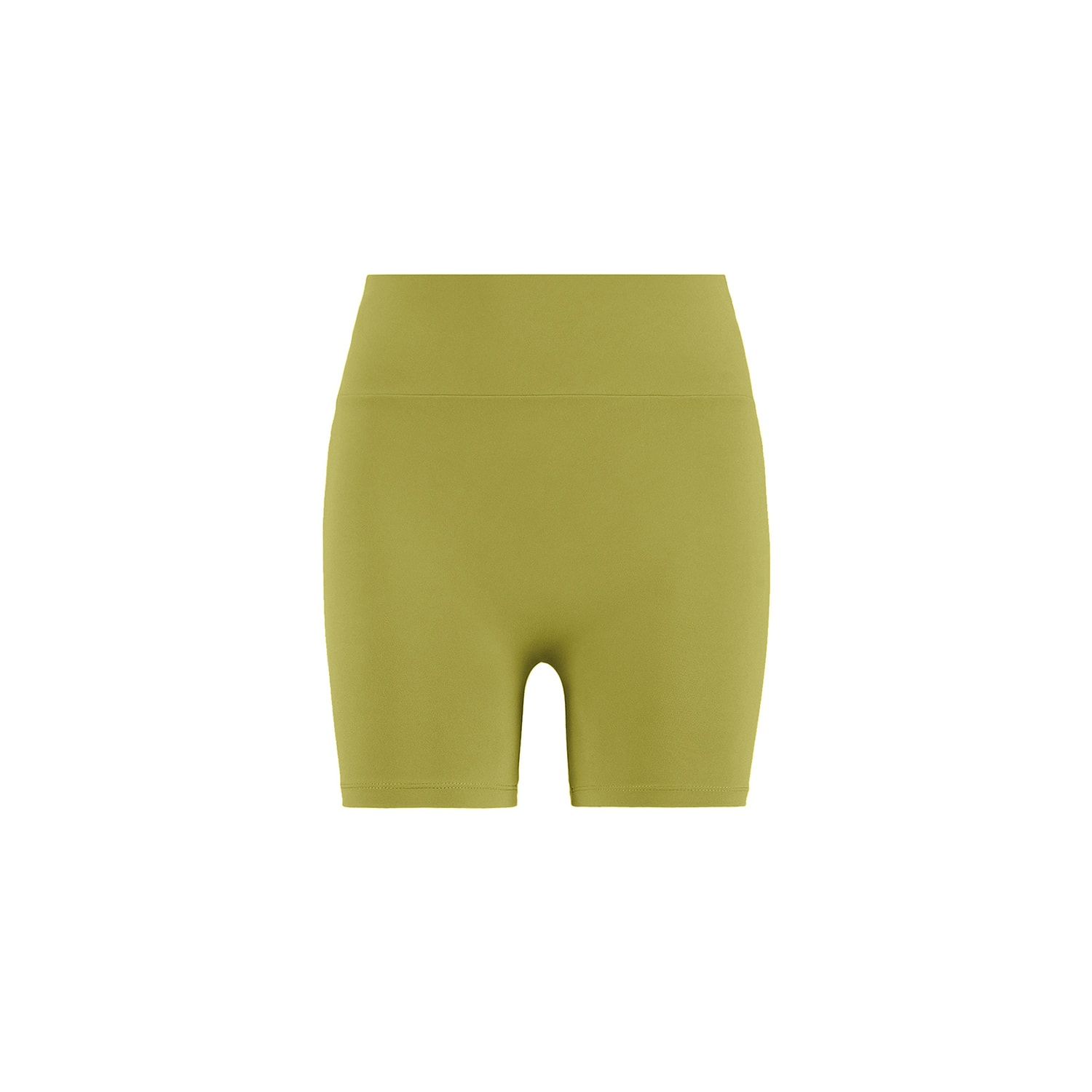Yes Flâneuse Women's Gold / Green Hailey Ruffles Edition Silky Soft Mini Leggings Golden Lime In Gold/green