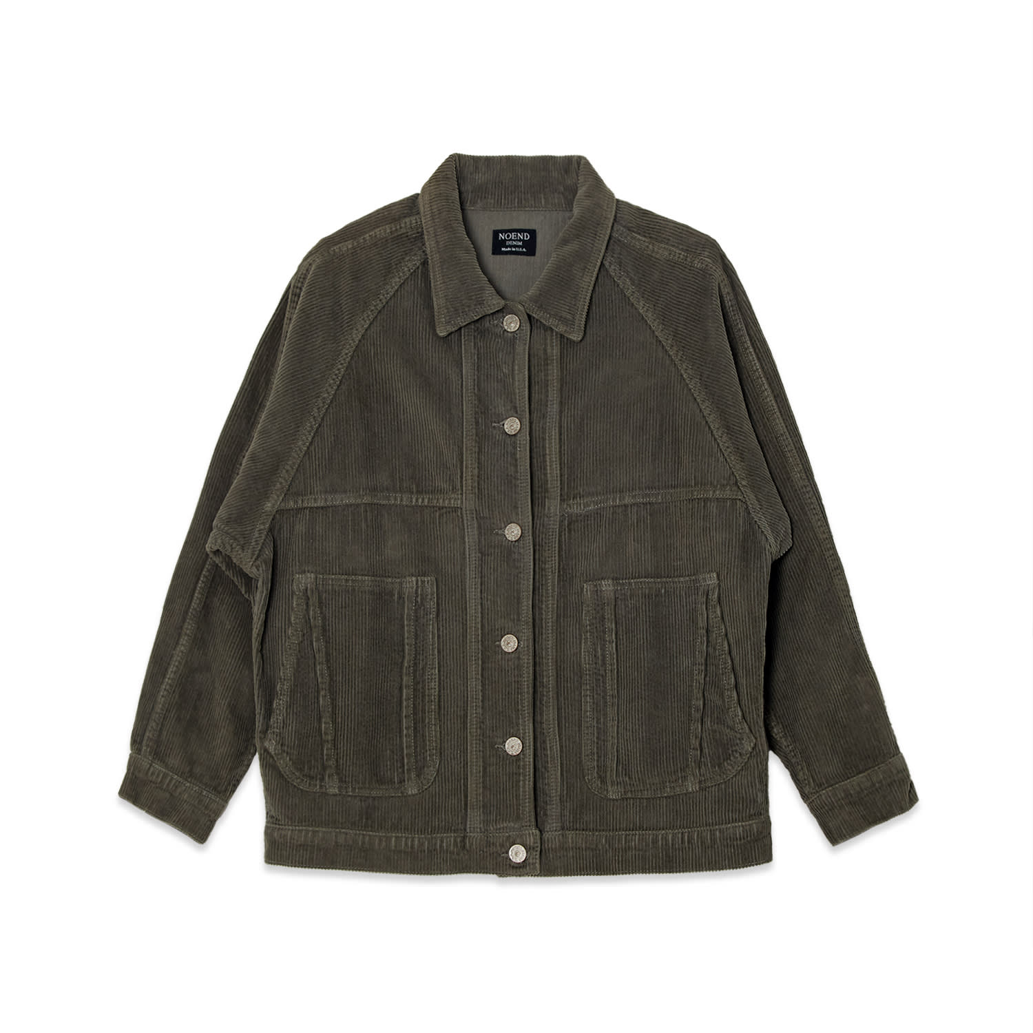 Women's Green Wes Balloon Utility Jacket In Sage | Extra Small | Noend Denim