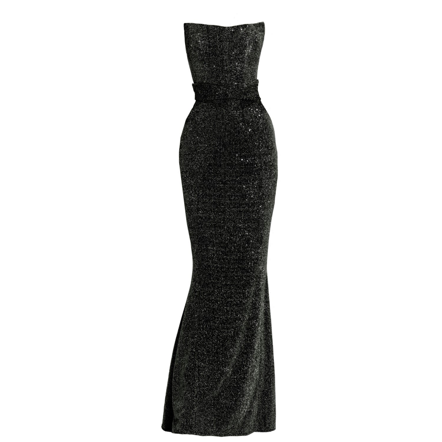Angelika Jozefczyk Women's Moon Shimmering Evening Gown Black In Black
