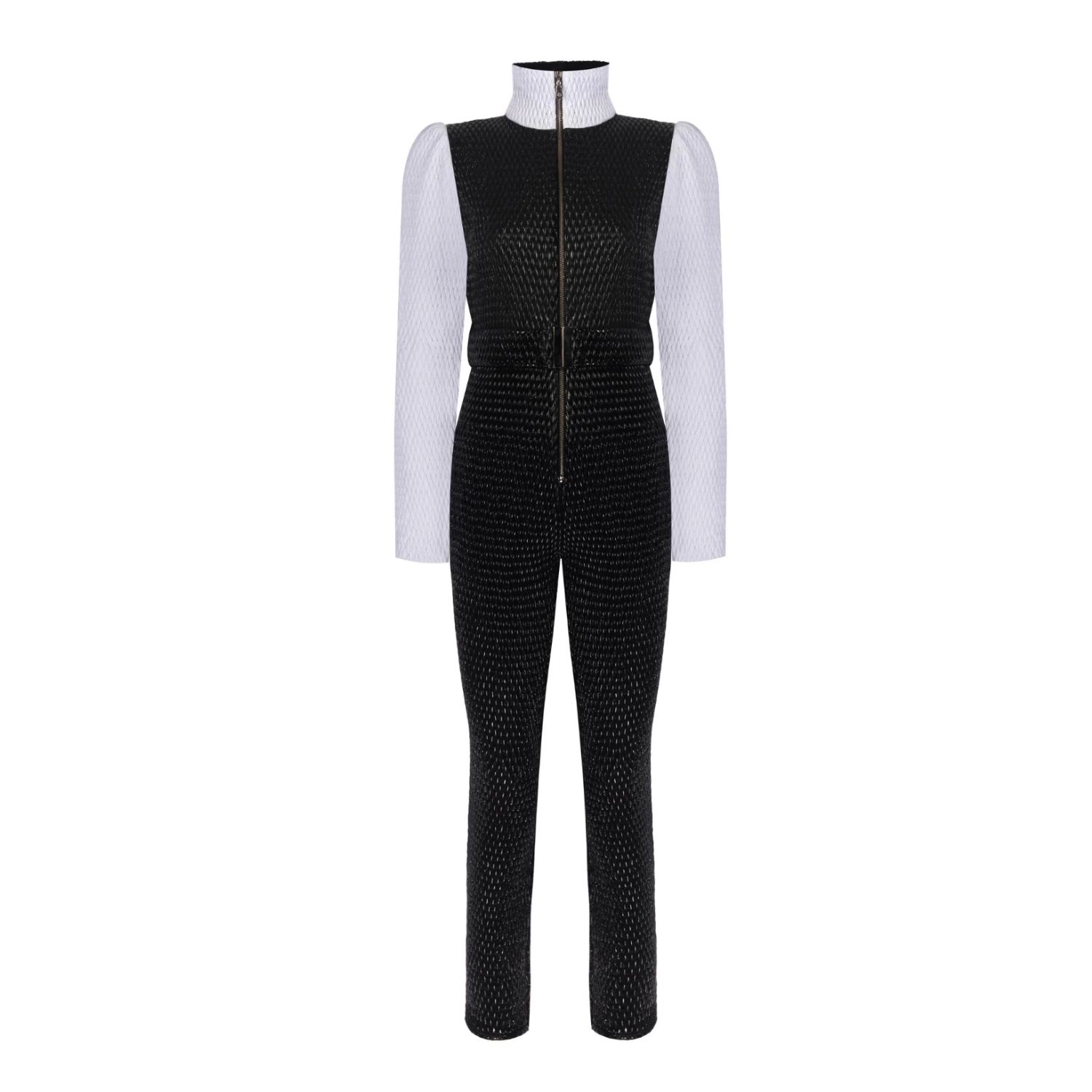 Nur Karaata Women's Black / White St Anton Skisuit In Black/white