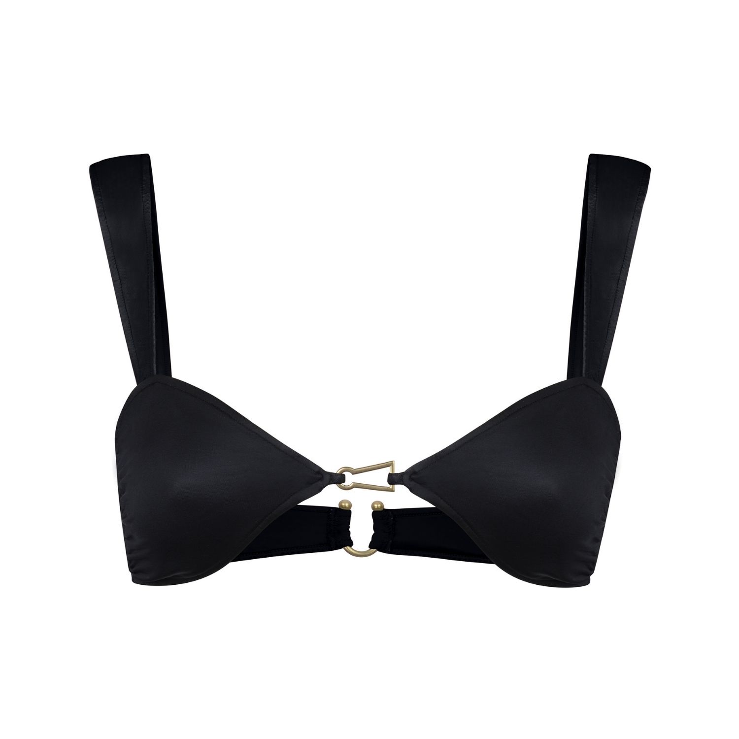 Bianca Resortwear Women's Lola Bikini Top In Black In Brown