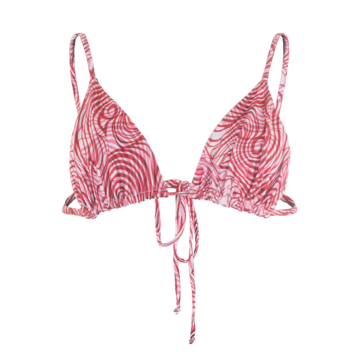 Morrato Bali Women's Claudia Bikini Top Topographical Red In Red