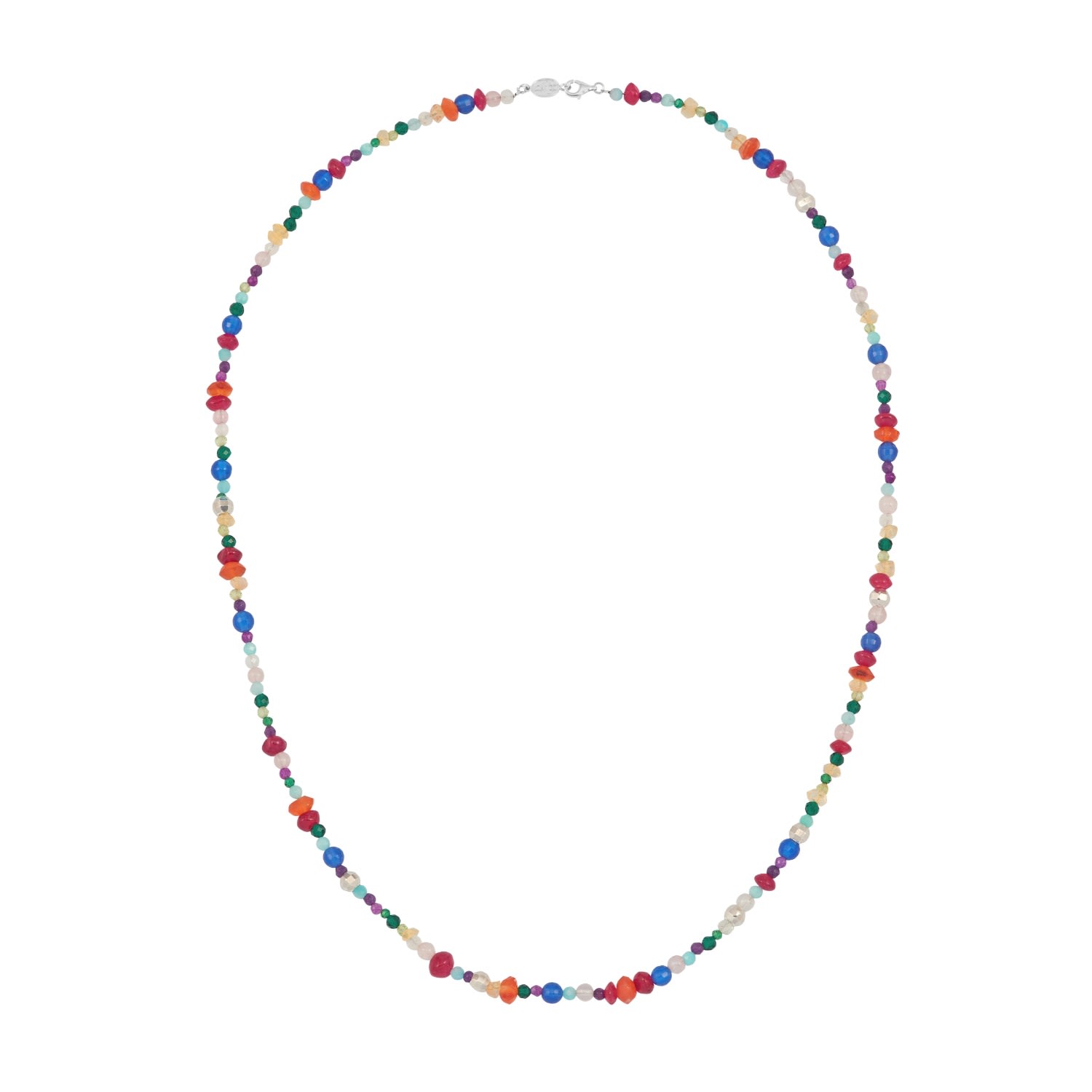 Shop Dower & Hall Mens Tutti Fruity Silver Orissa Necklace In Gray