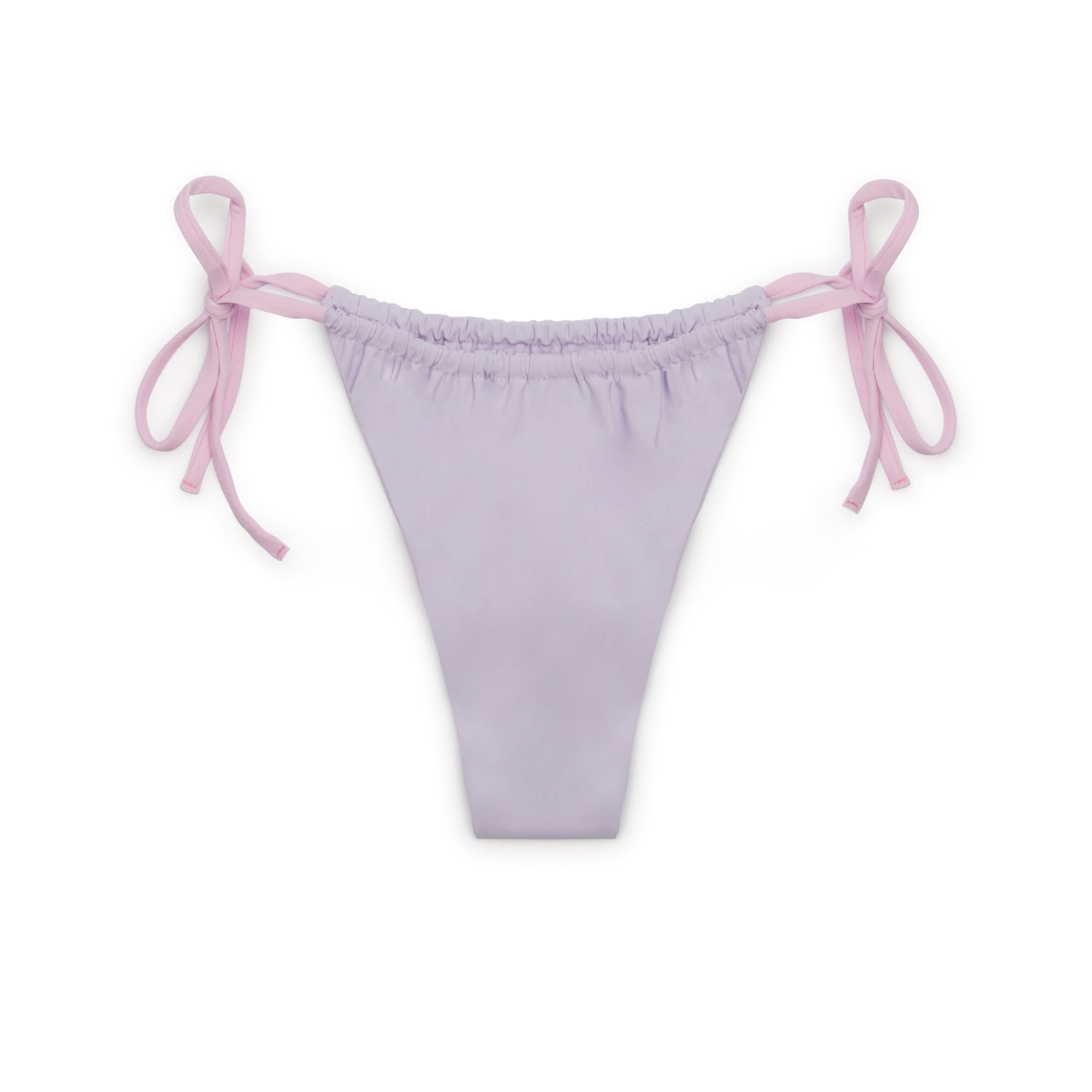 Women’s Pink / Purple Gisele Tie String Bikini Bottoms In African Violet Large Poetry by Locals