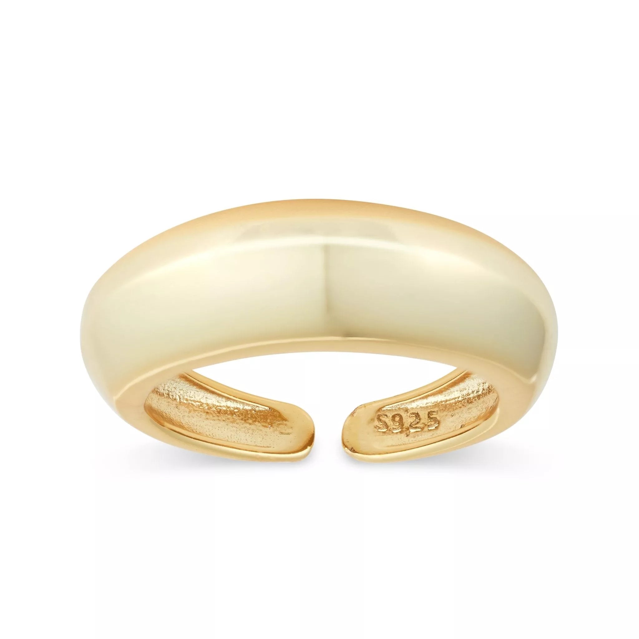 Elk & Bloom Women's Thick Gold Dome Ring In Gold