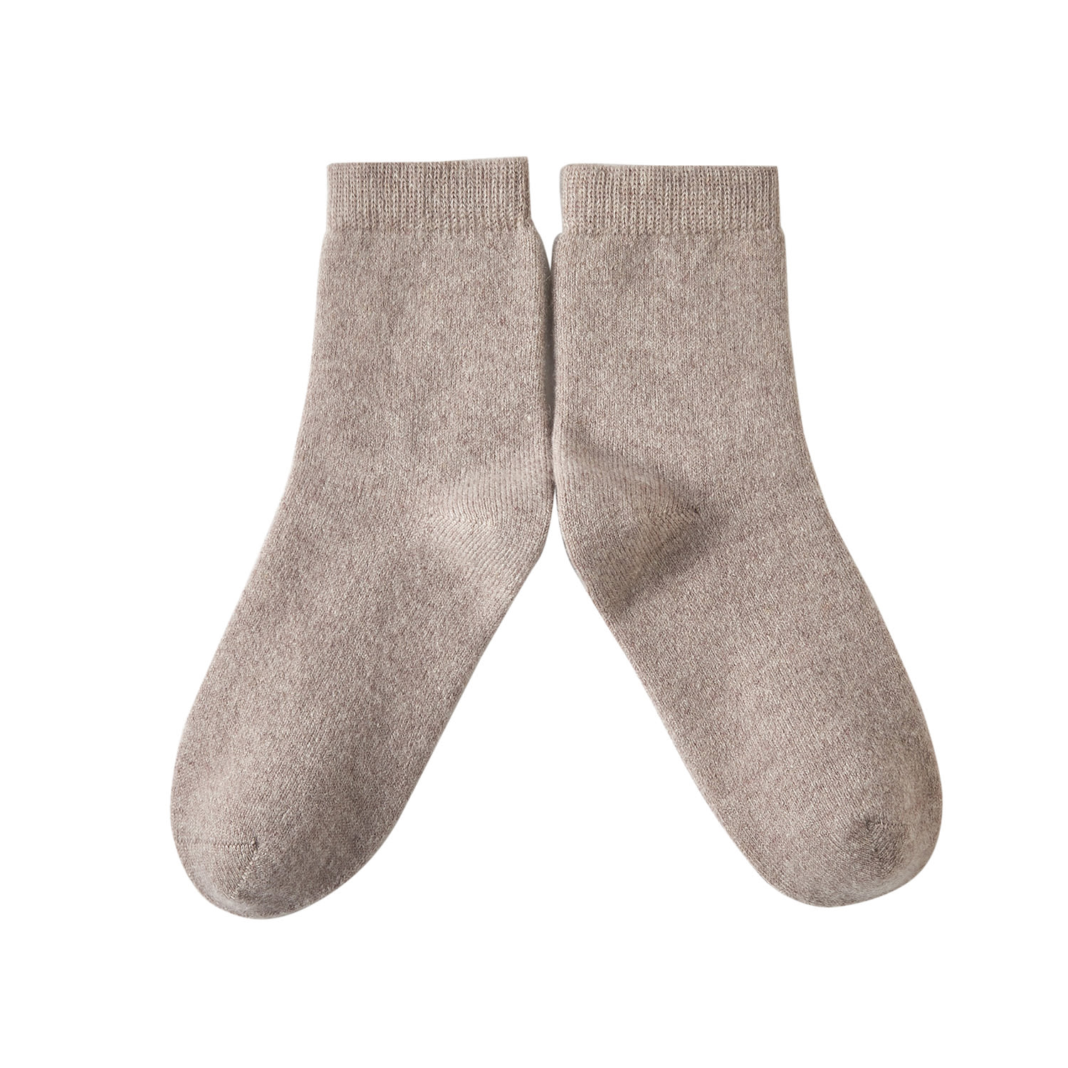 Women’s Cashmere Quarter-Length Socks Set Of Two - Meditating Lamb Collection In Moon Grey Large Soft Strokes Silk