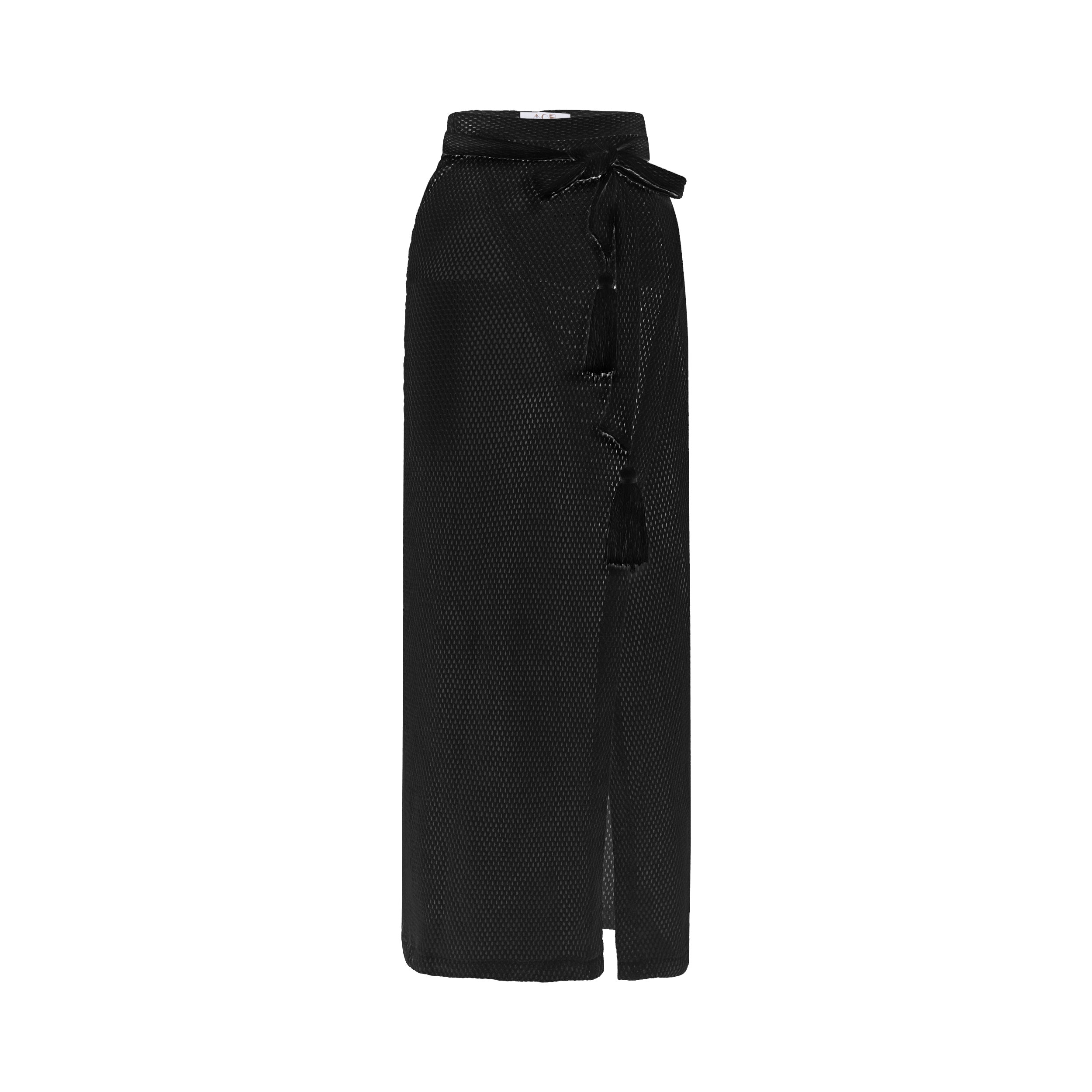 Women’s Verona Wrap Skirt - Black S/M Arms of Eve