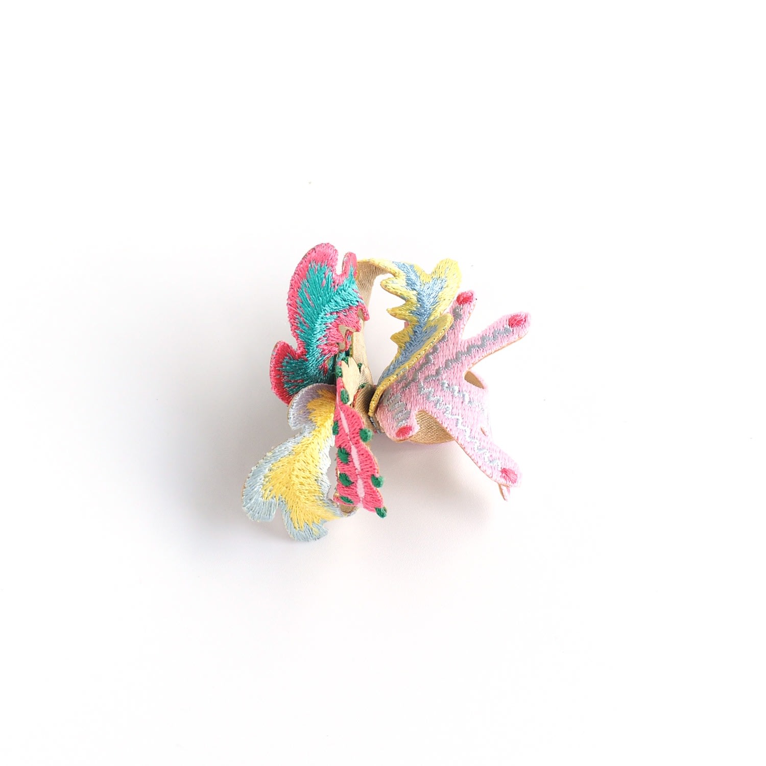 Nana Watanabe Women's Wetland Embroidery Earring - Pink In Pink