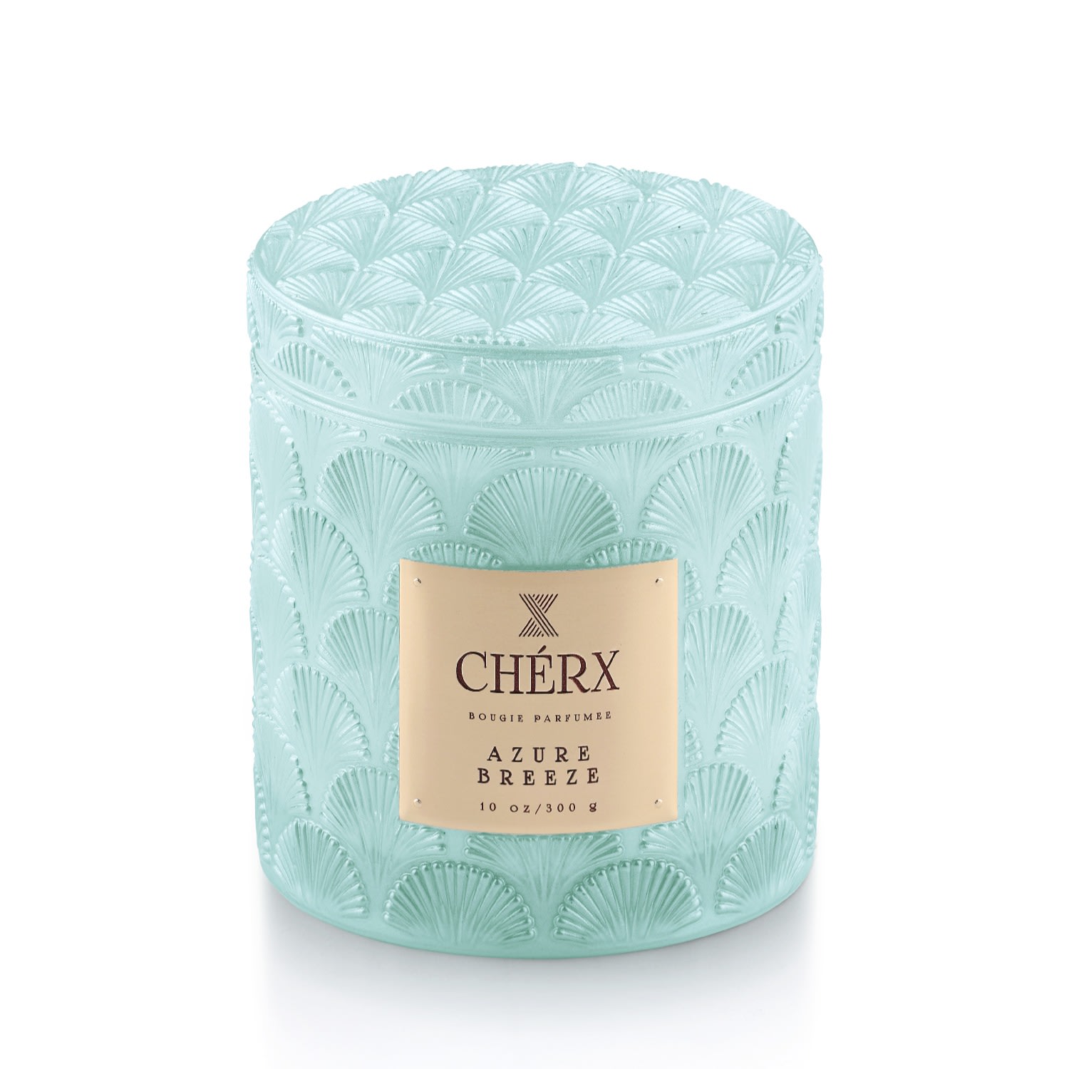 Chérx Blue Azure Breeze Glass Jar Candle