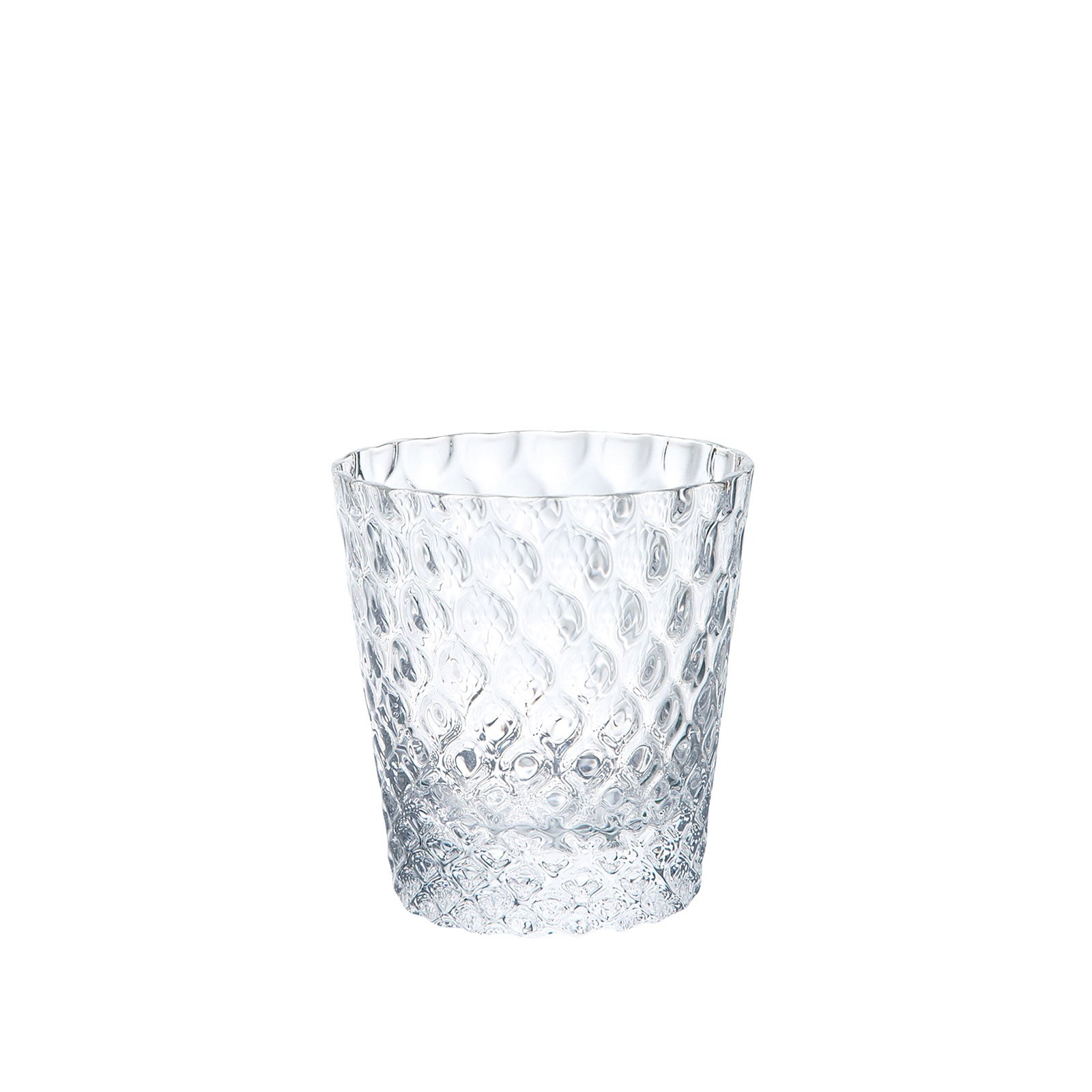Sghr Sugahara White Kirameki Old Fashioned Glass Grid In White