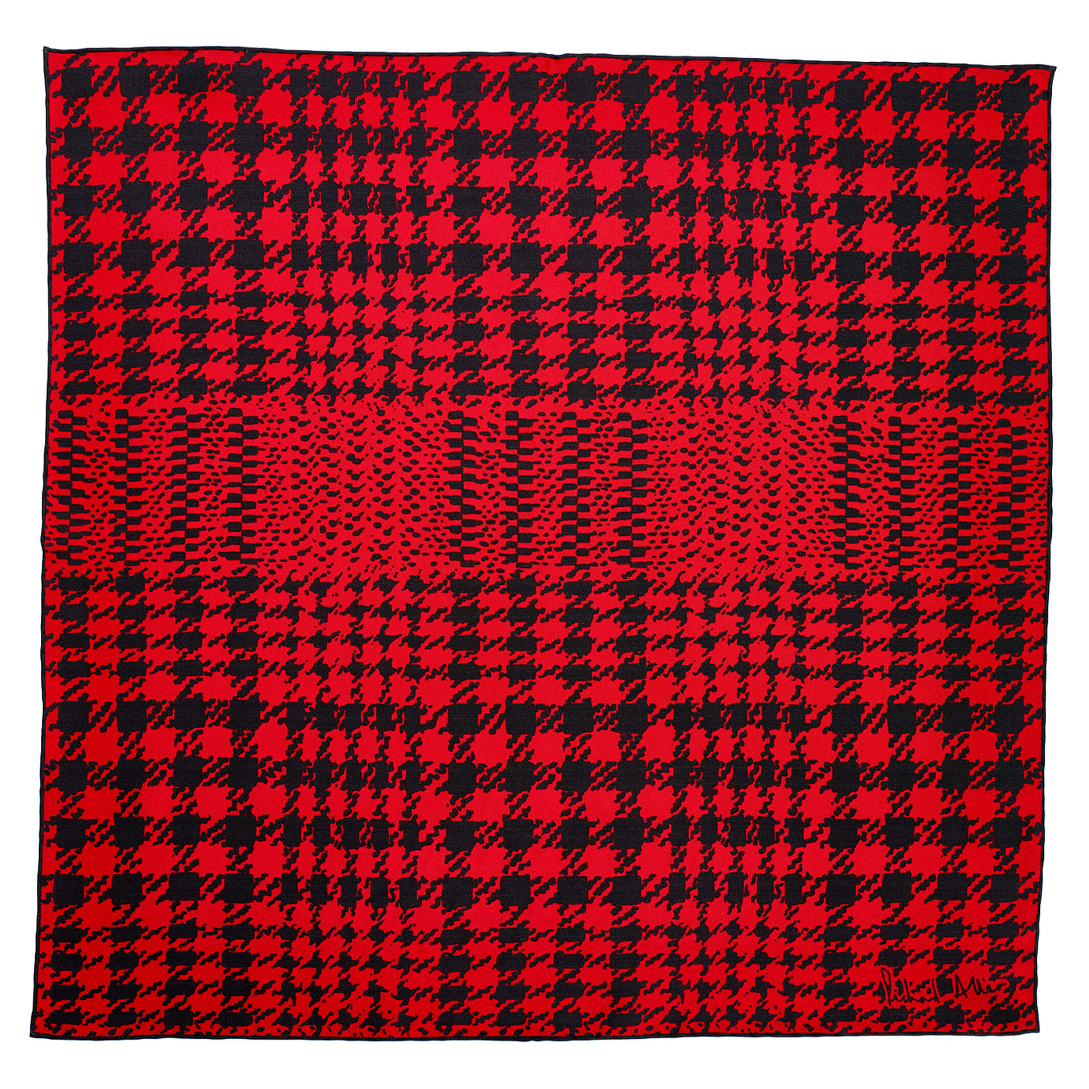 Women’s Black / Red Red Scot Silk Bandana Richard Allan London