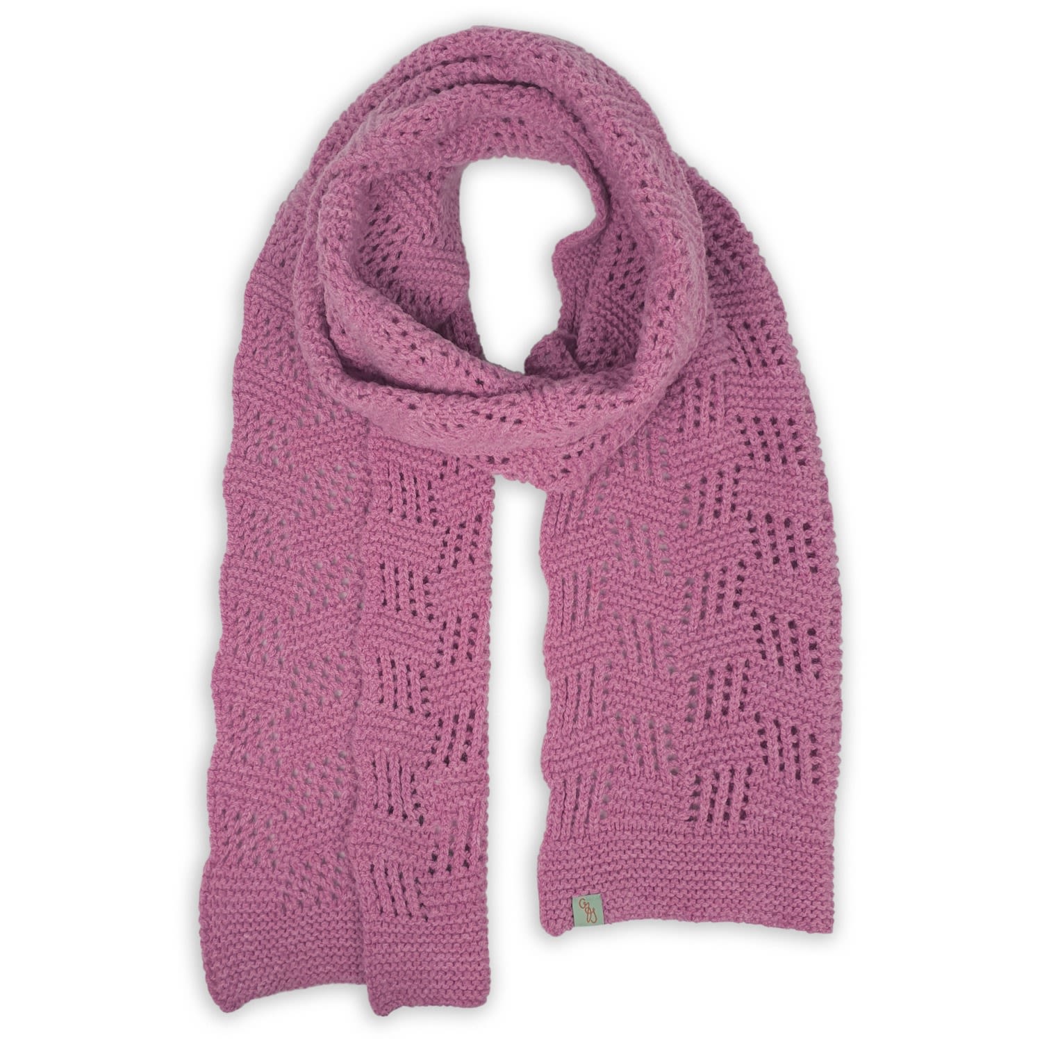 Otto & Spike Women's Pink / Purple Scarves - Plinko - Nougat Pink In Multi