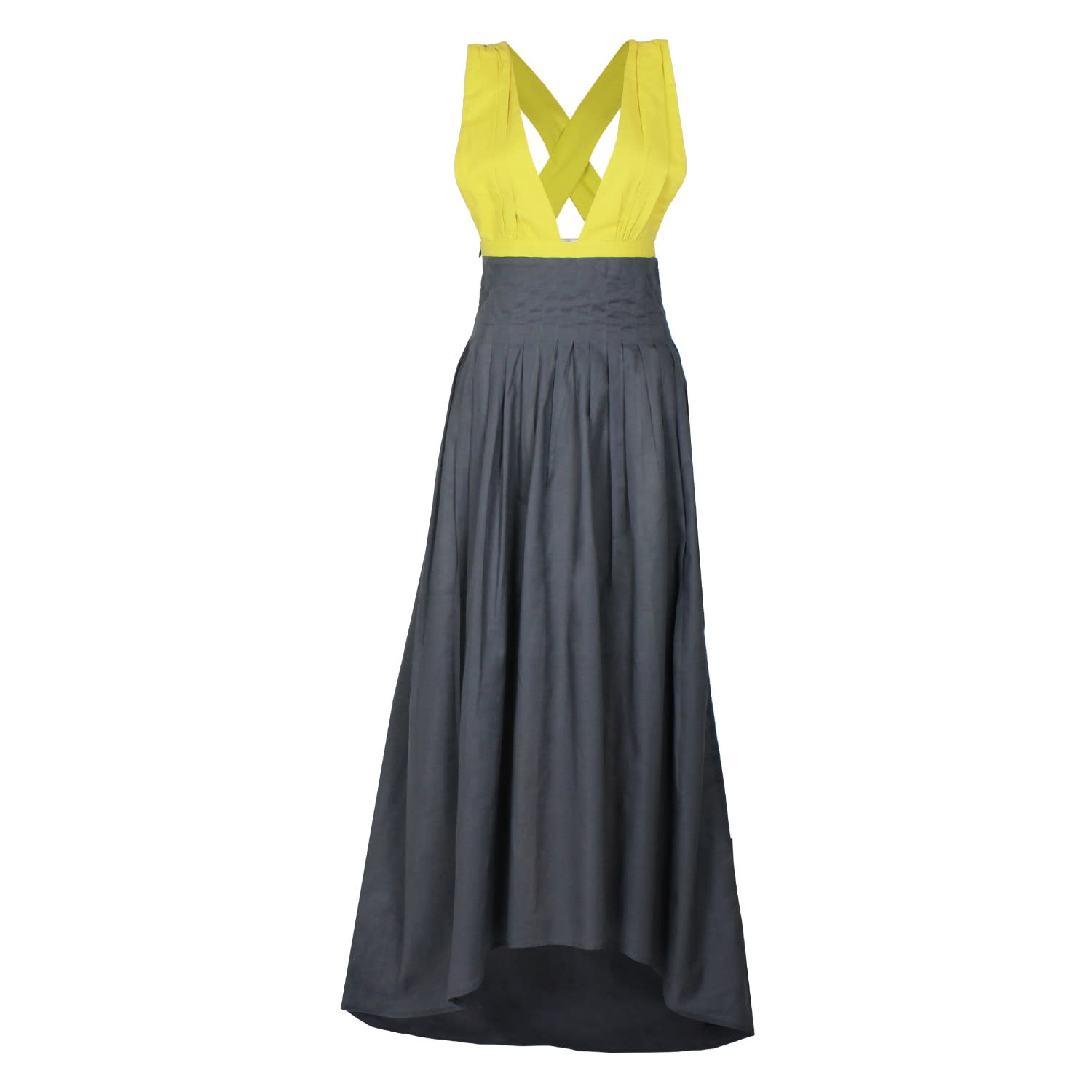 grey maxi occasion dress