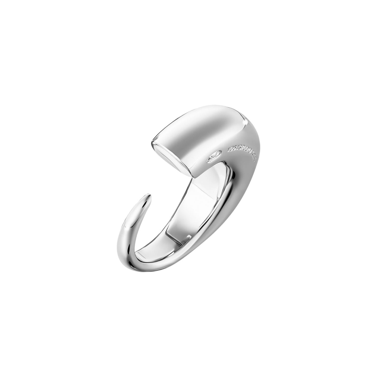 Tami&tami Women's Gold Ten Sixty Four Studios Silver Horn Ring
