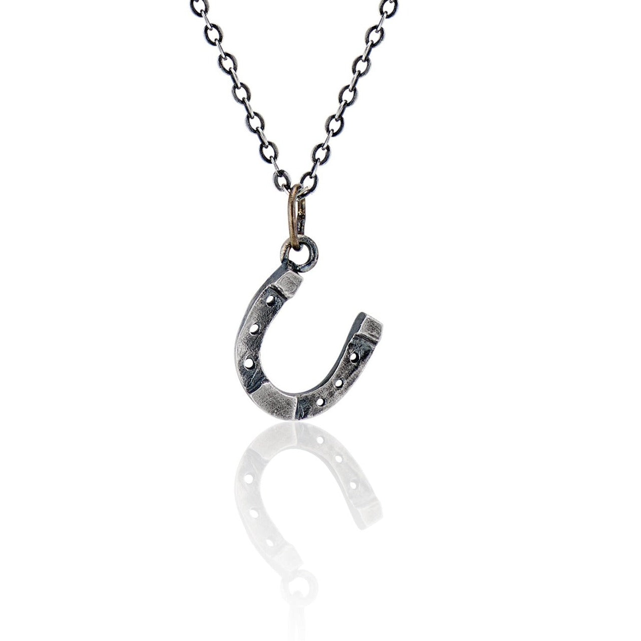 Cartography Men's Horseshoe - Necklace In Sterling Silver