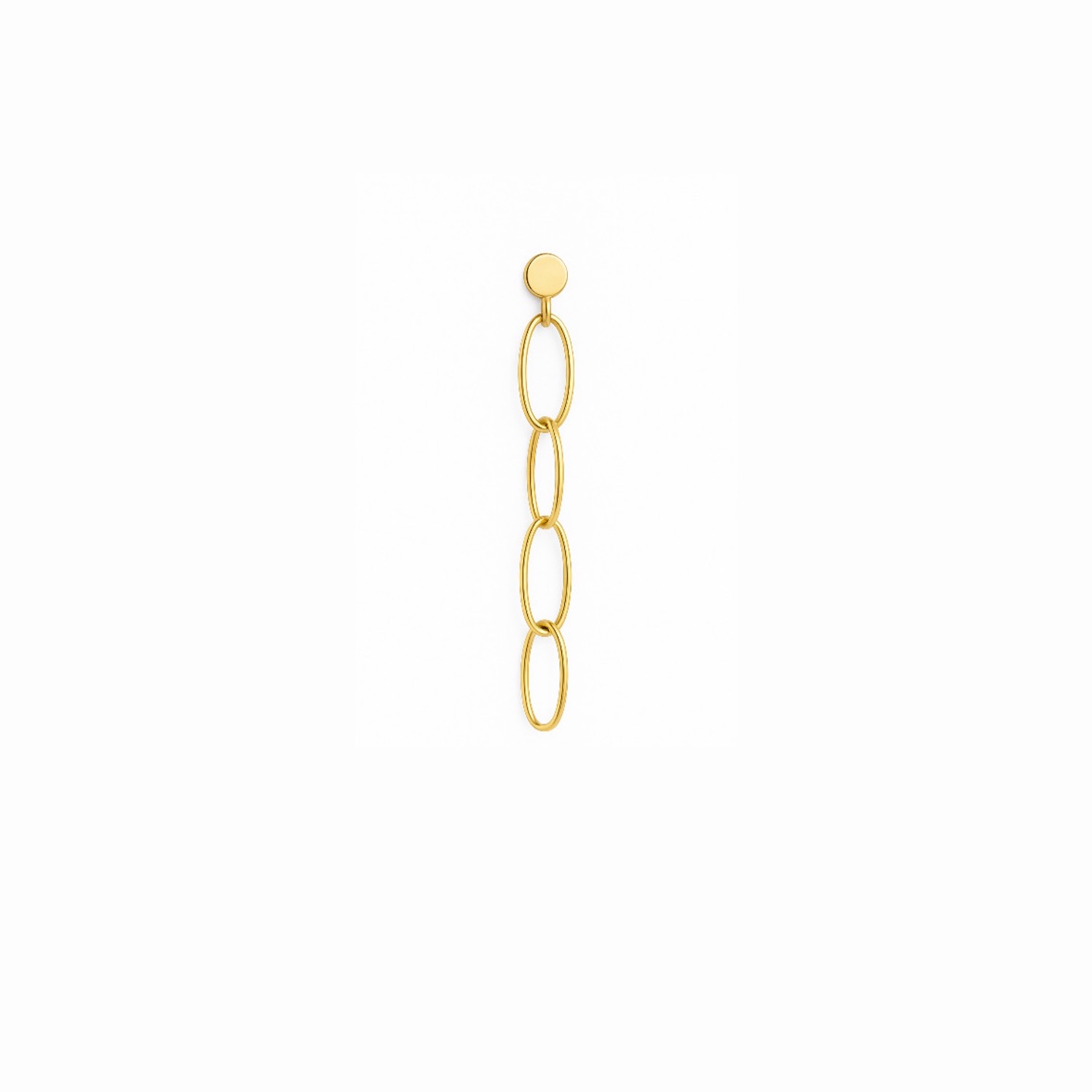 Ecce | Artisan Diamonds Women's Rose Gold 14k Solid Gold Chain Earring Back - Single In Gold