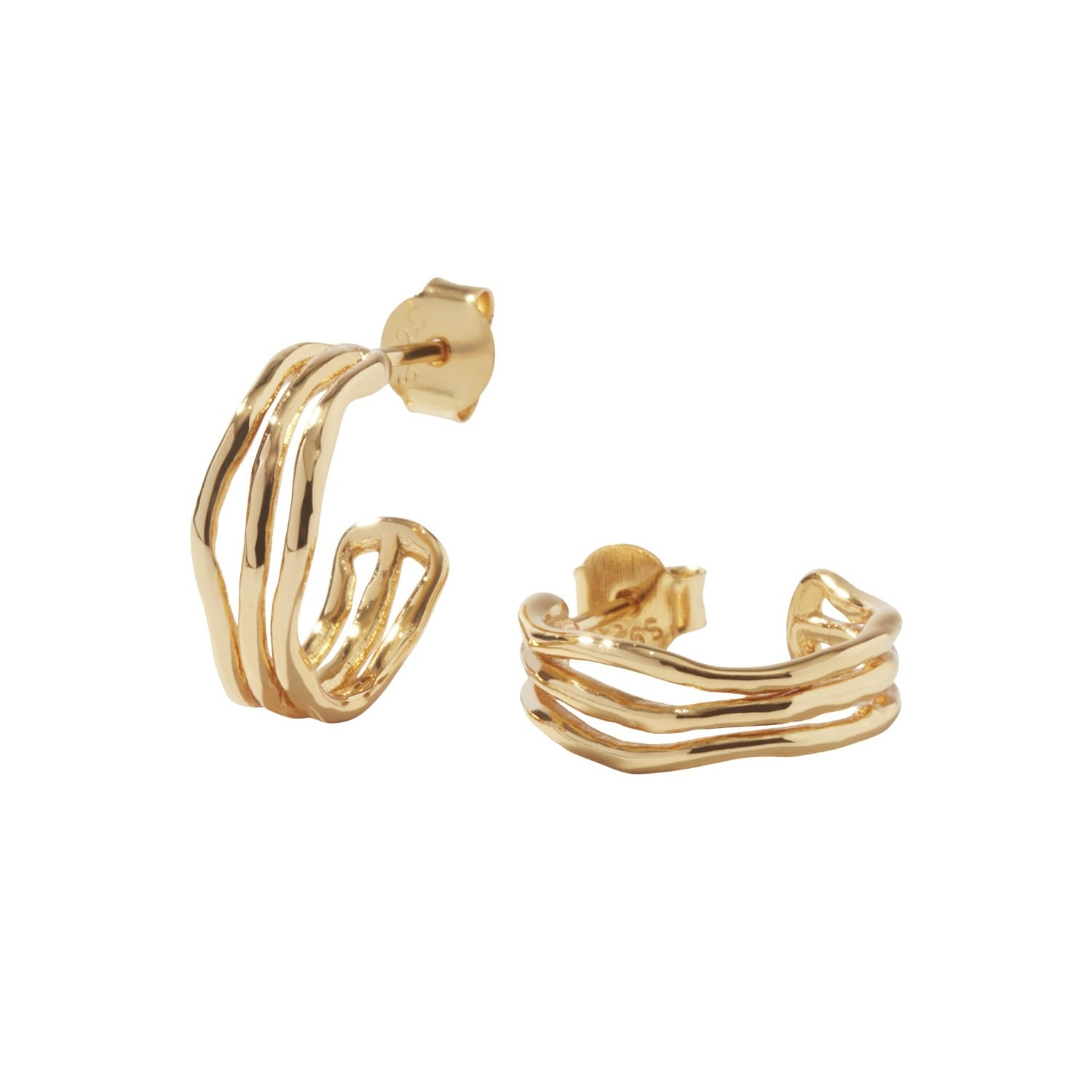 Muru Women's Karma Hoops Gold In Gold