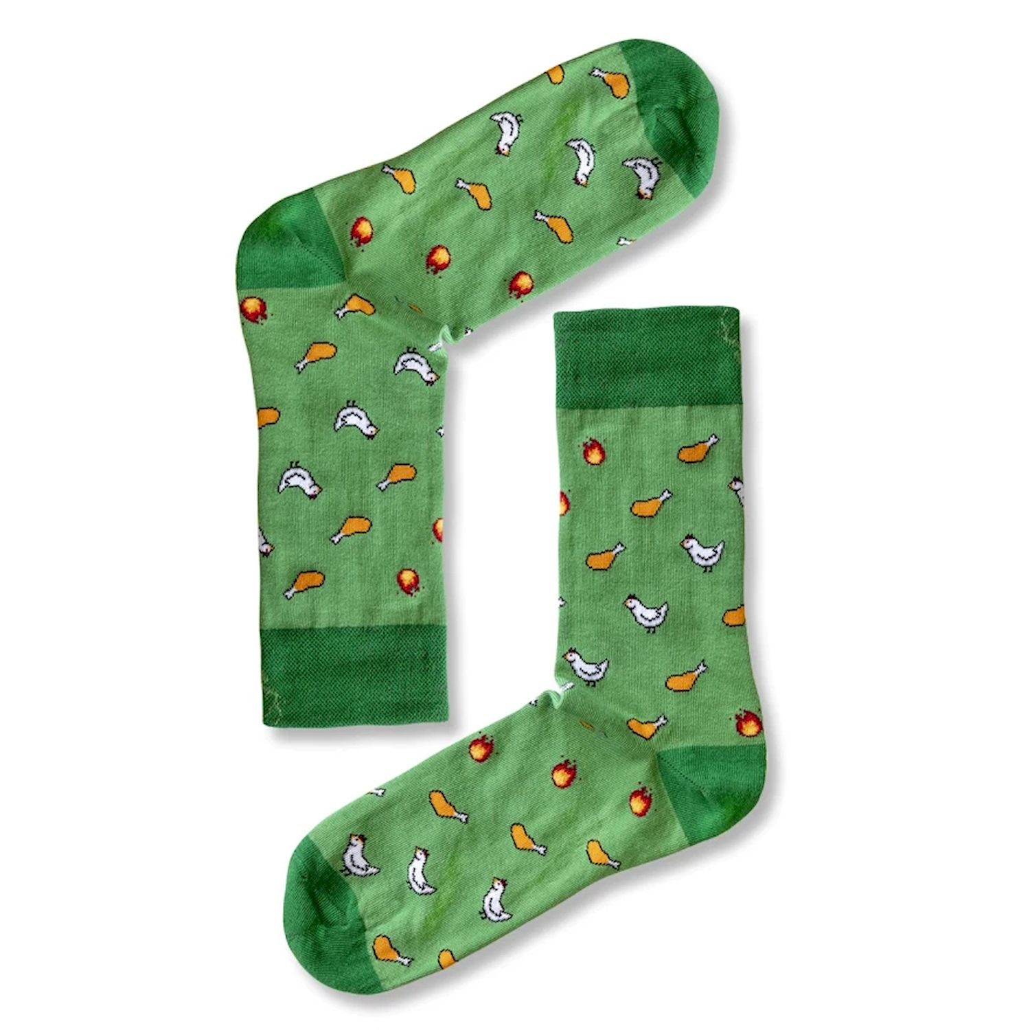 Aloha From Deer Women's Green Chicken Cotton Socks