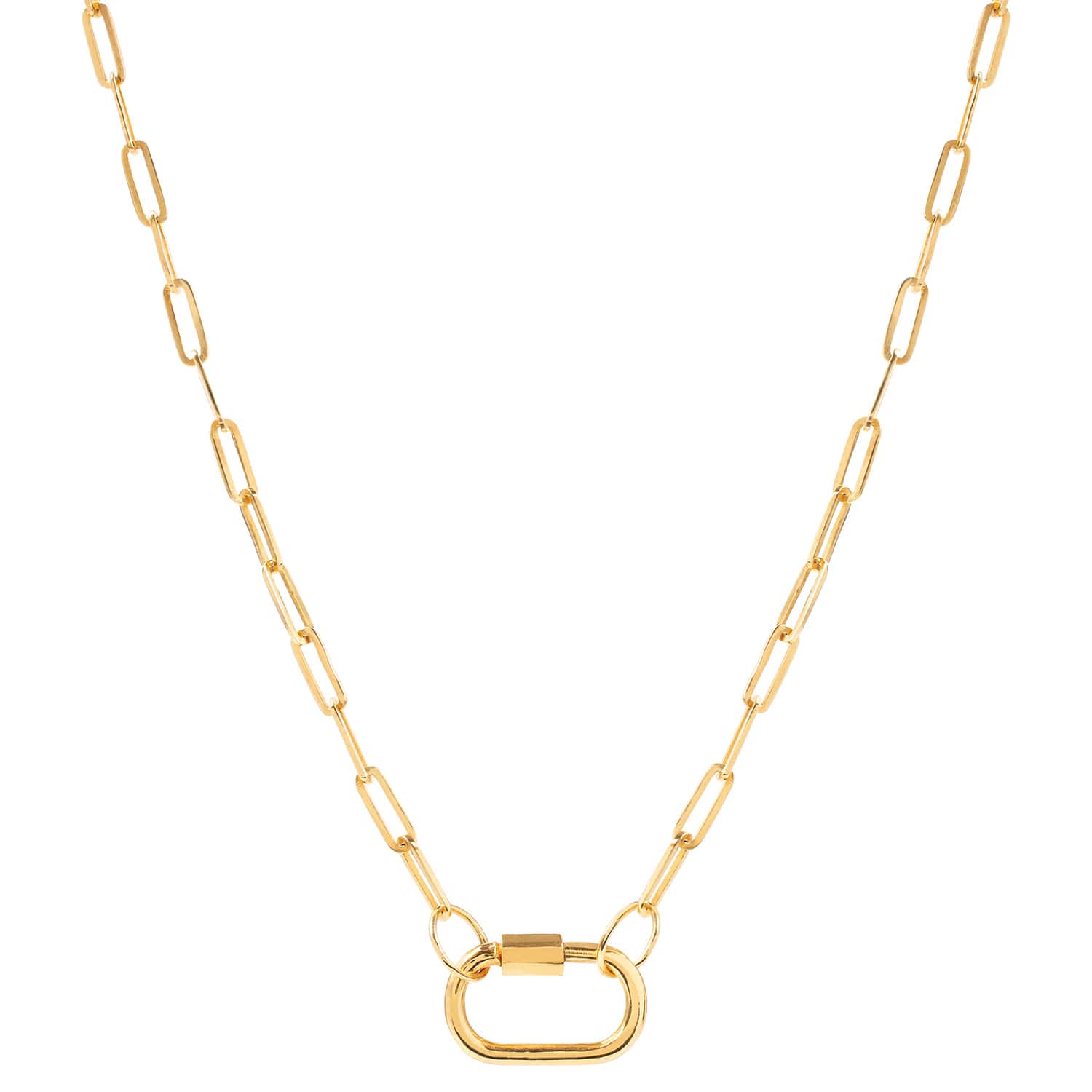 Women’s Daphne Gold Paperclip Chain Necklace Amadeus