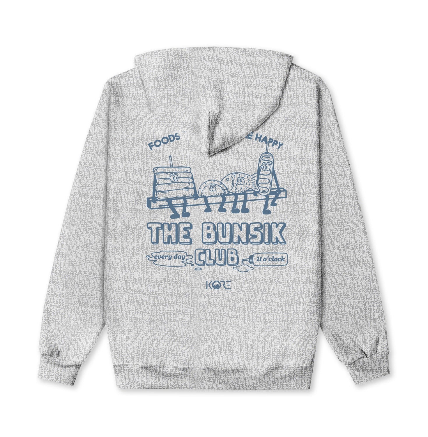 Korelimited Men's Neutrals / White The Bunsik Club Hoodie In White And Grey In White