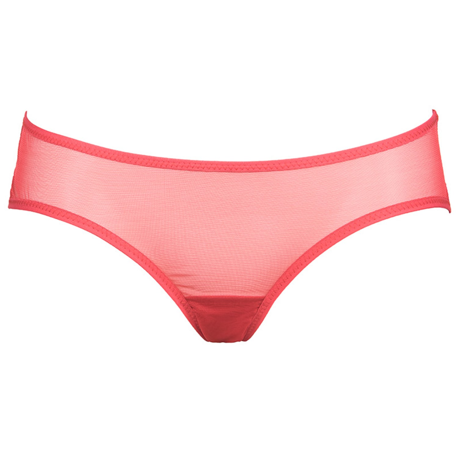 Reckless Wolf Women's Prey Red Backless Knicker - Christmas Special Mesh Brief With Cutouts In Red