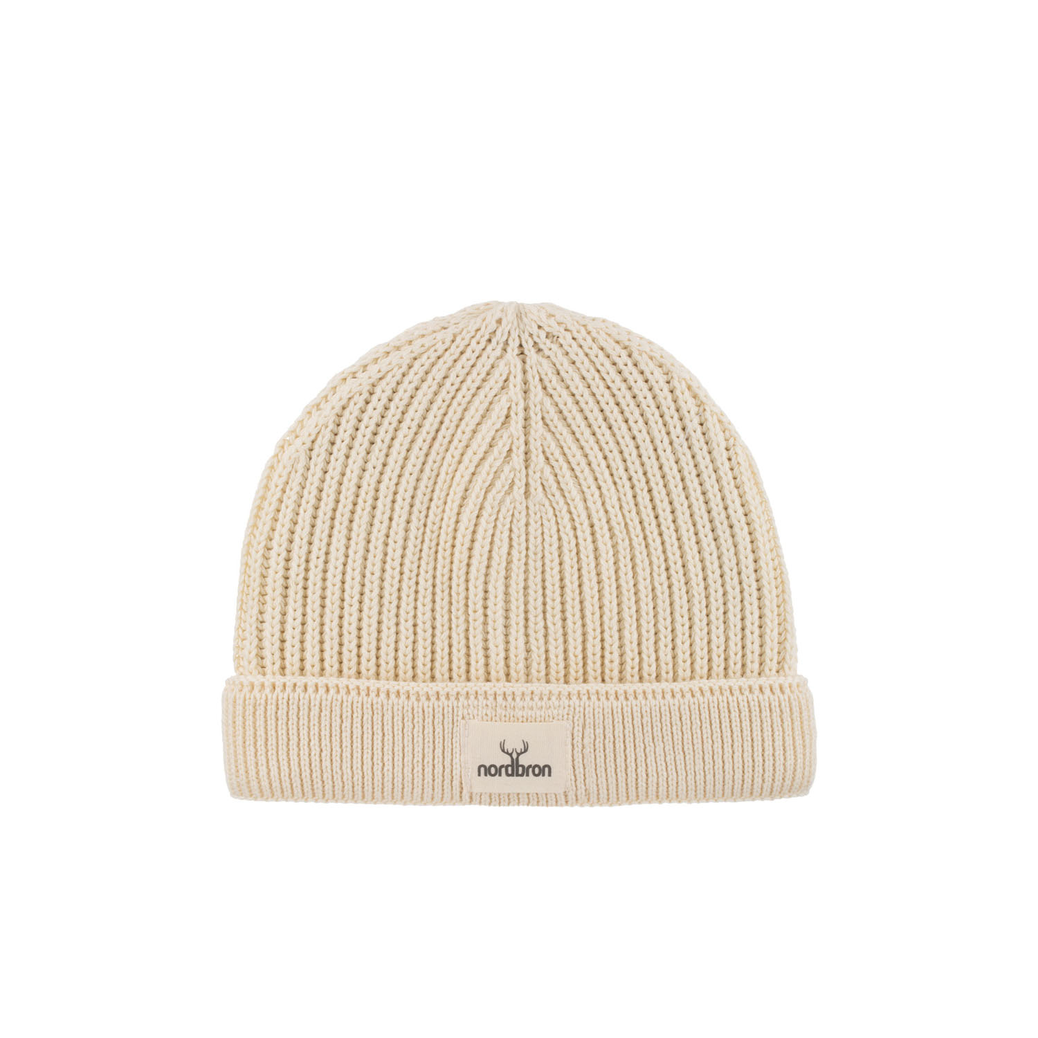 Nordbron Men's White Cuat Cream Beanie