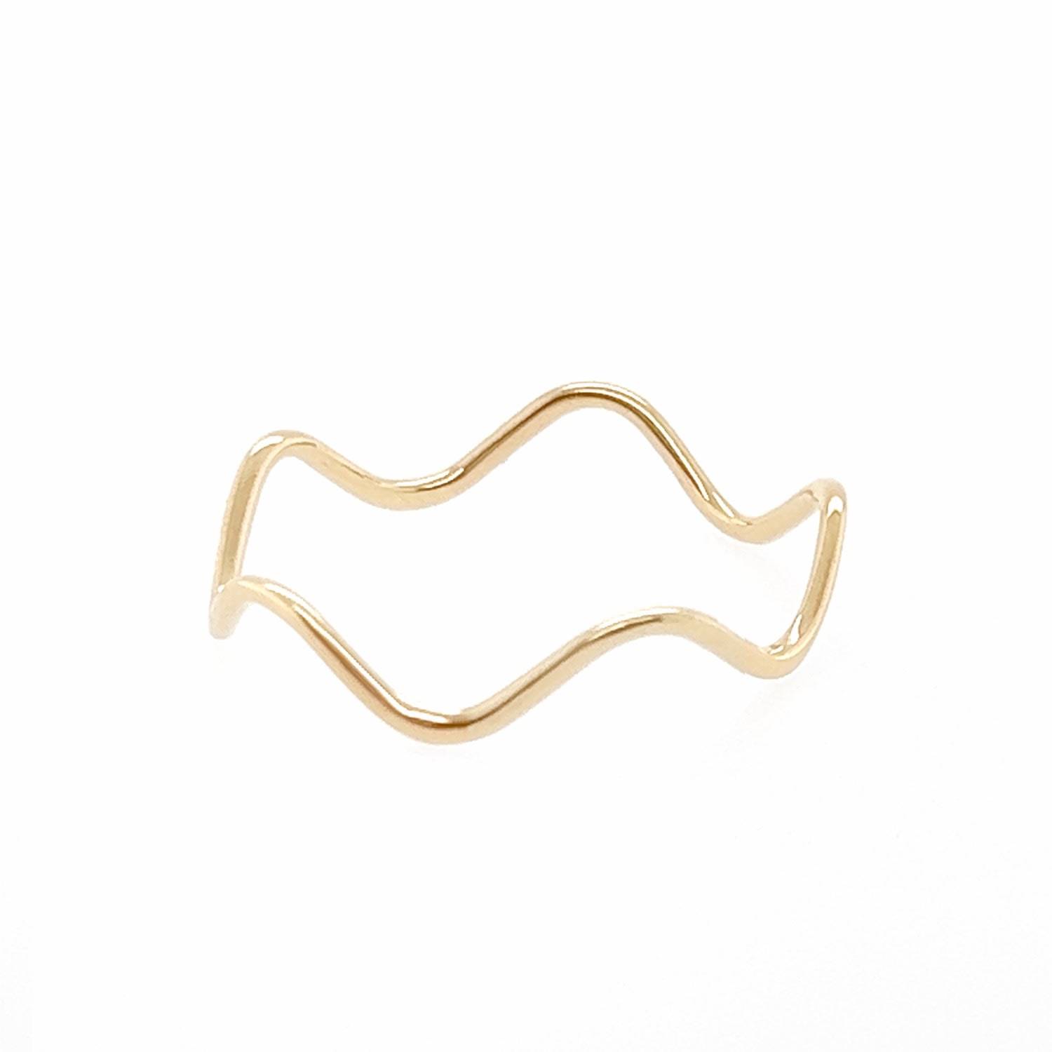 Women’s Gold Wavy Stacking Ring Qori Nyc