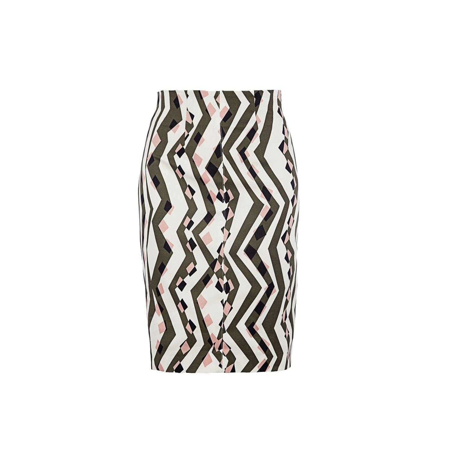 Conquista Women's Summer Pencil Skirt In White