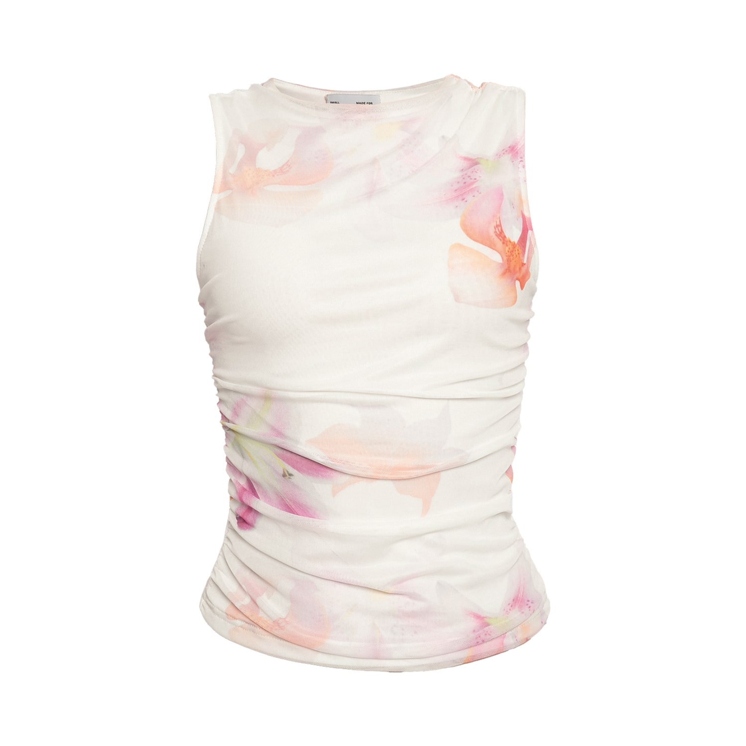 Ats The Label Women's White / Neutrals Harper White Petal Sleeveless Top