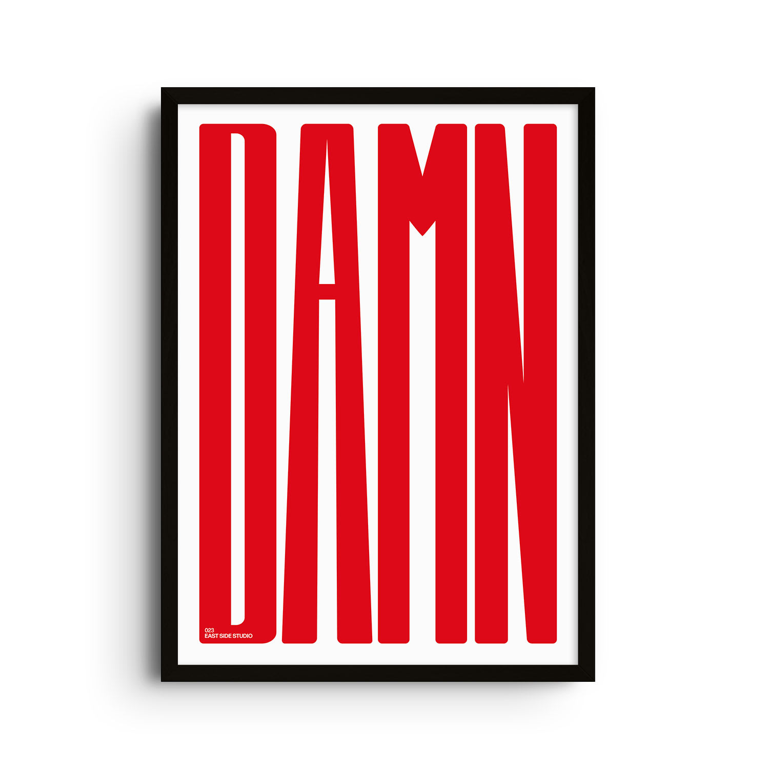 East Side Studio London Red Damn Crimson - Giclee Fine Art Print - Large In Red