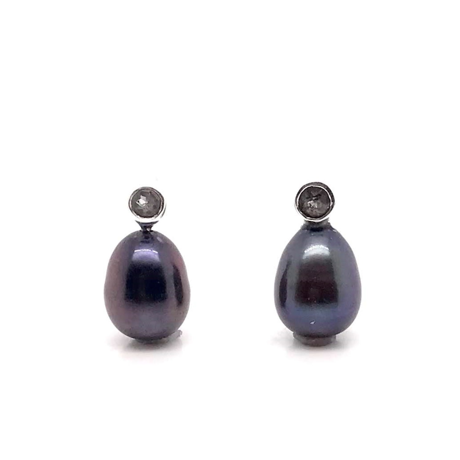 Gem Bazaar Jewellery Women's The Black Pearl Earring In Black