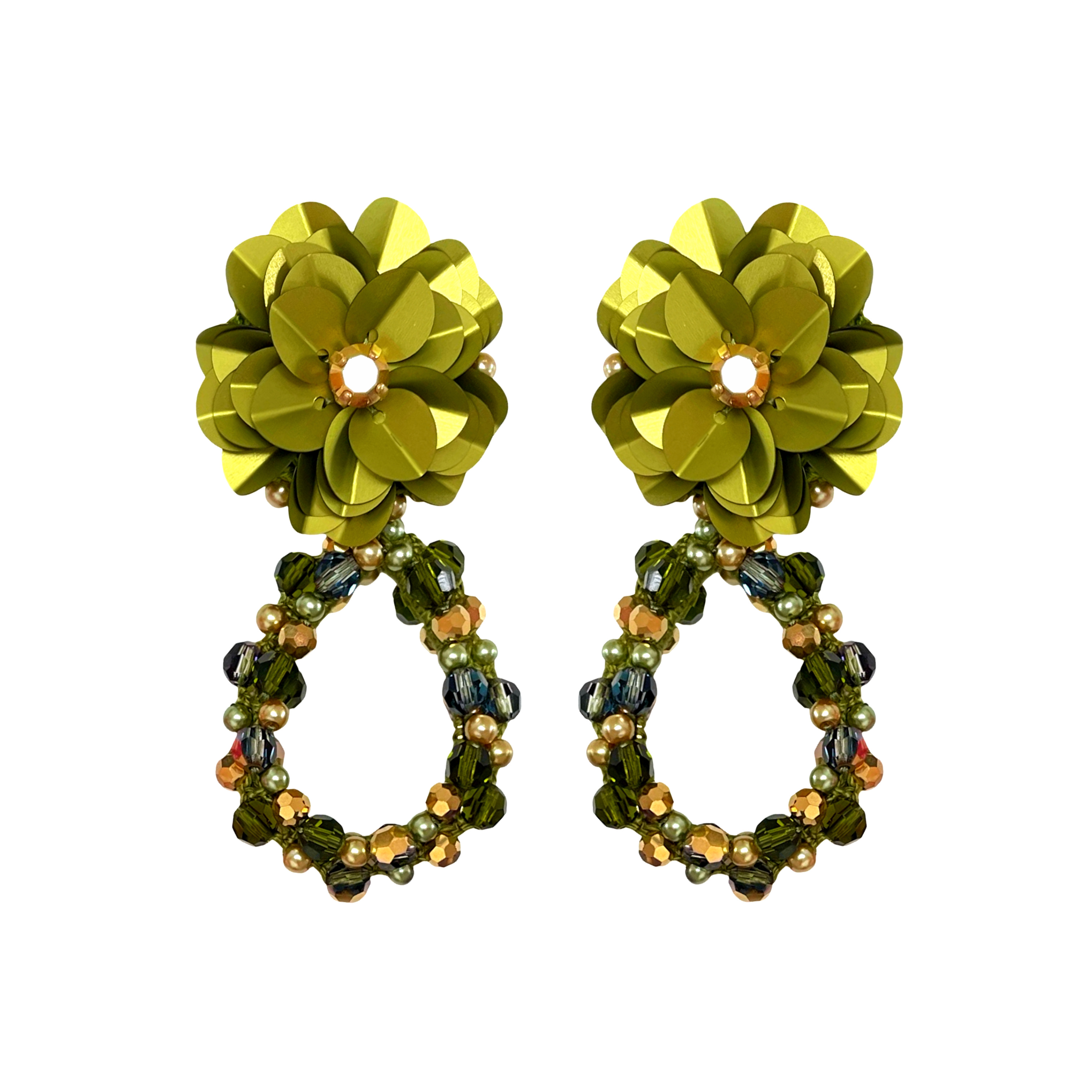 Pinar Ozevlat Women's Green Tulip Blossom Olive