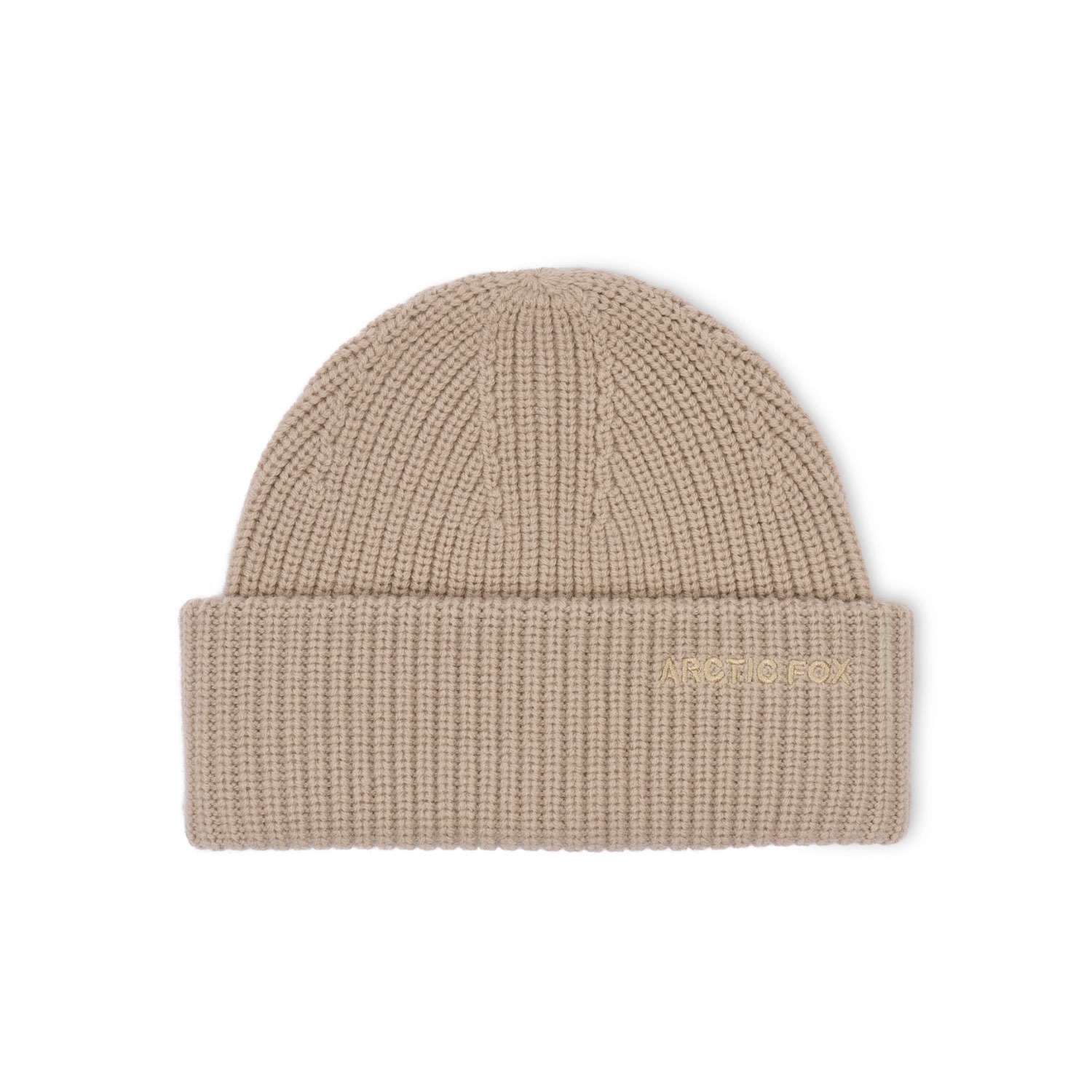 Arctic Fox & Co. Women's Neutrals Embroidered Merino Wool Beanie - Soft Taupe
