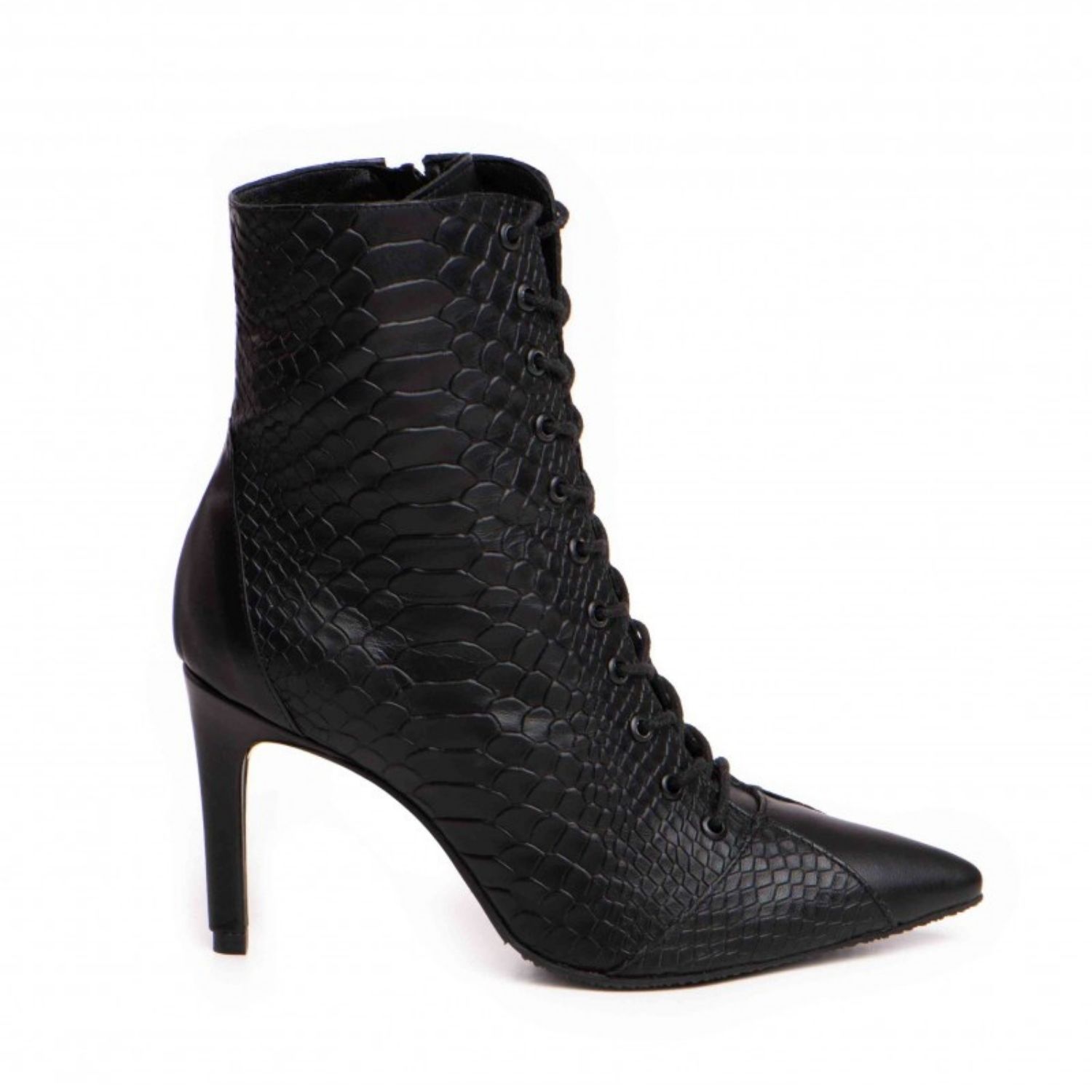 The 5th Element Women's Daria Black Mid-ankle Slim Boots In Black