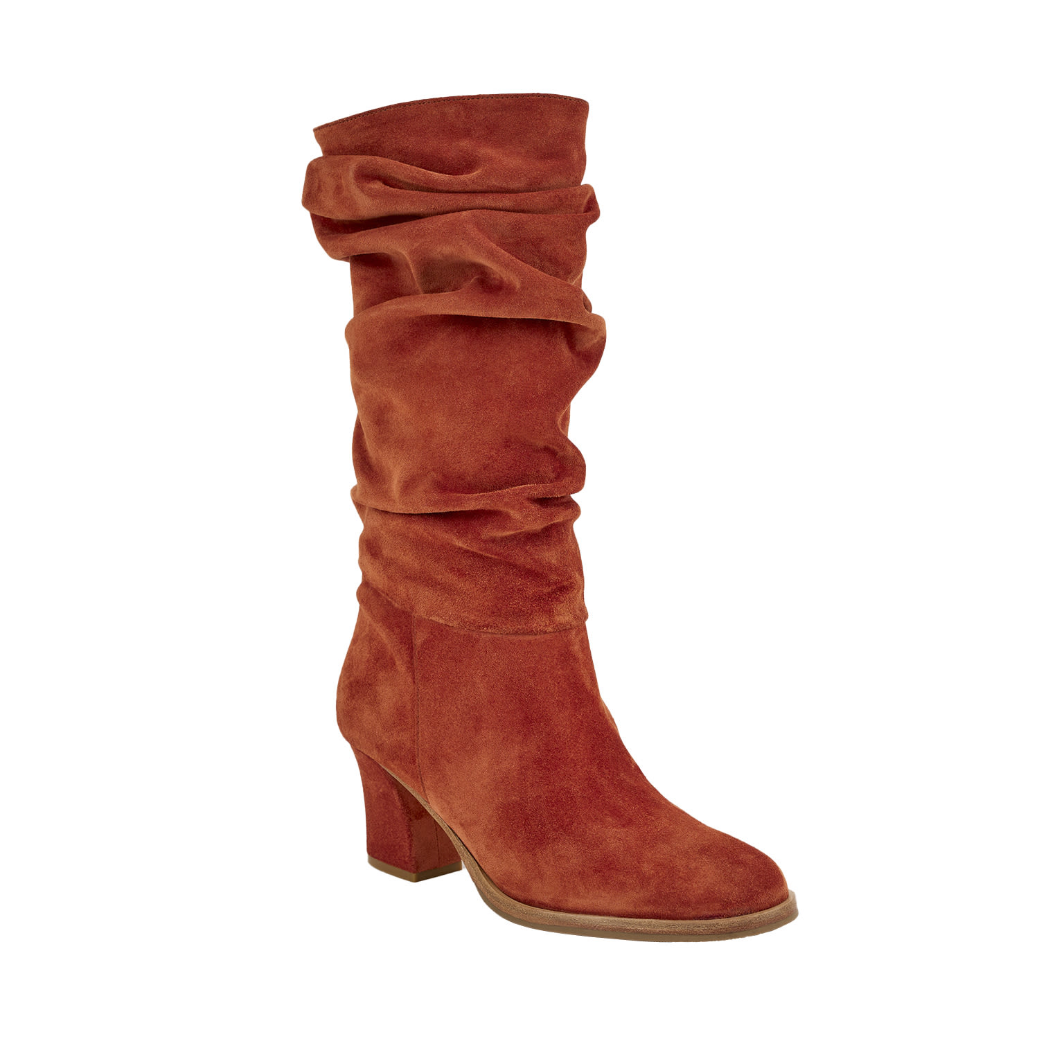 Moon D'elle Women's Brown Nube Boots In Glazed Caramello In Brown