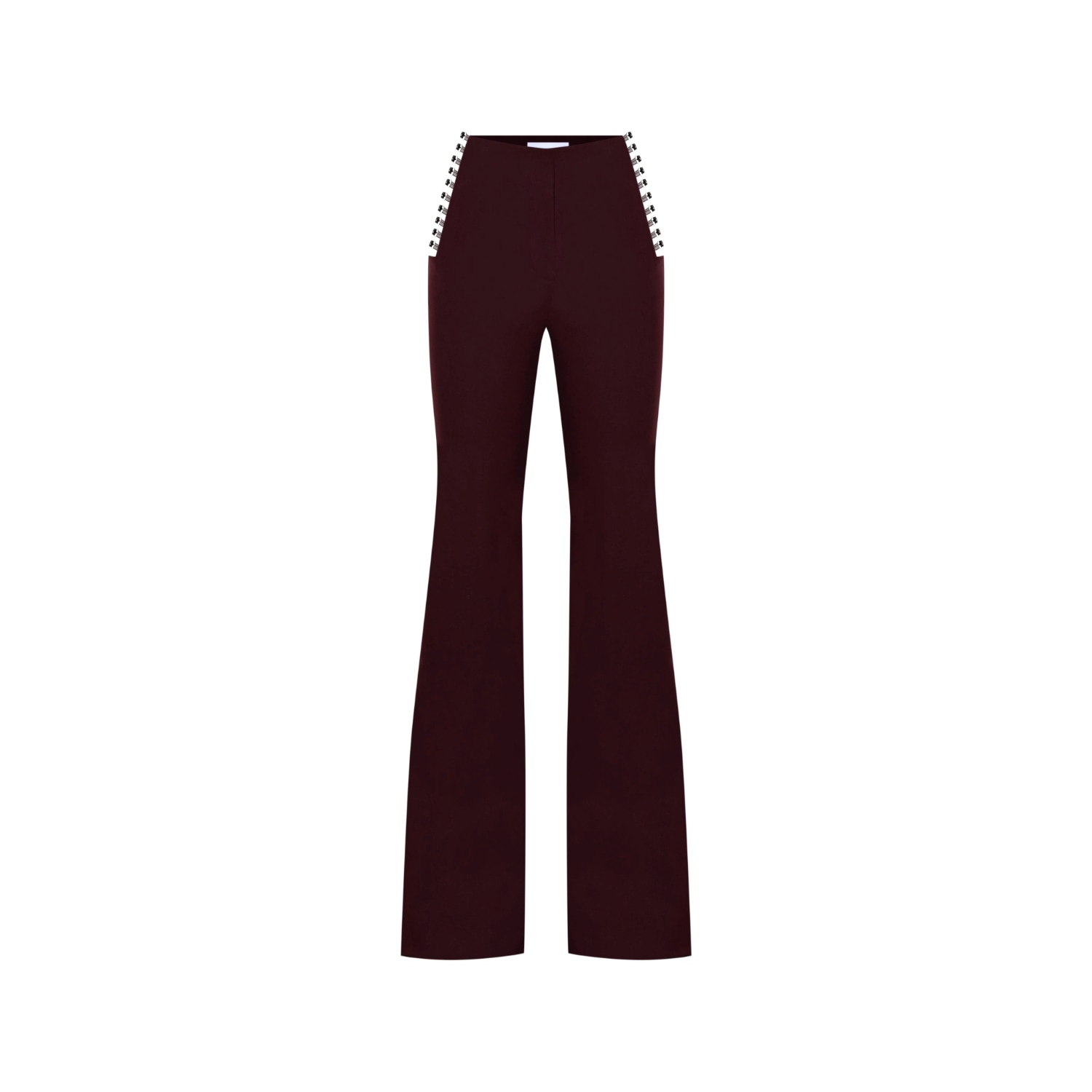 Khéla The Label Women's Red Power Trip Cutout Pants In Merlot In Red