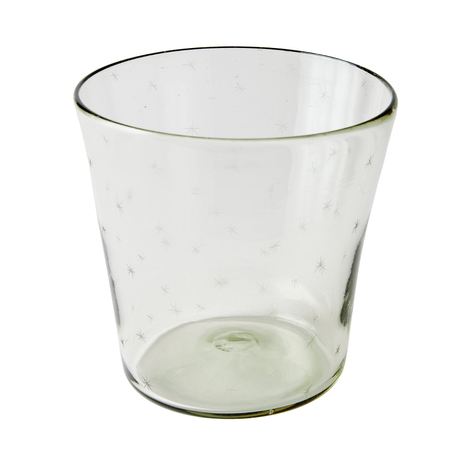 Half Past Seven White Starry Night Ice Bucket — Clear In White